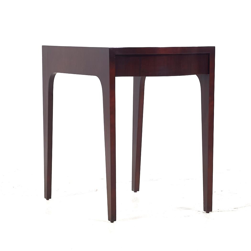 American Drexel Contemporary Walnut End Tables - Pair For Sale
