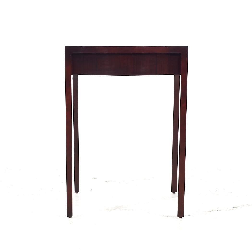 Drexel Contemporary Walnut End Tables - Pair In Good Condition For Sale In Countryside, IL