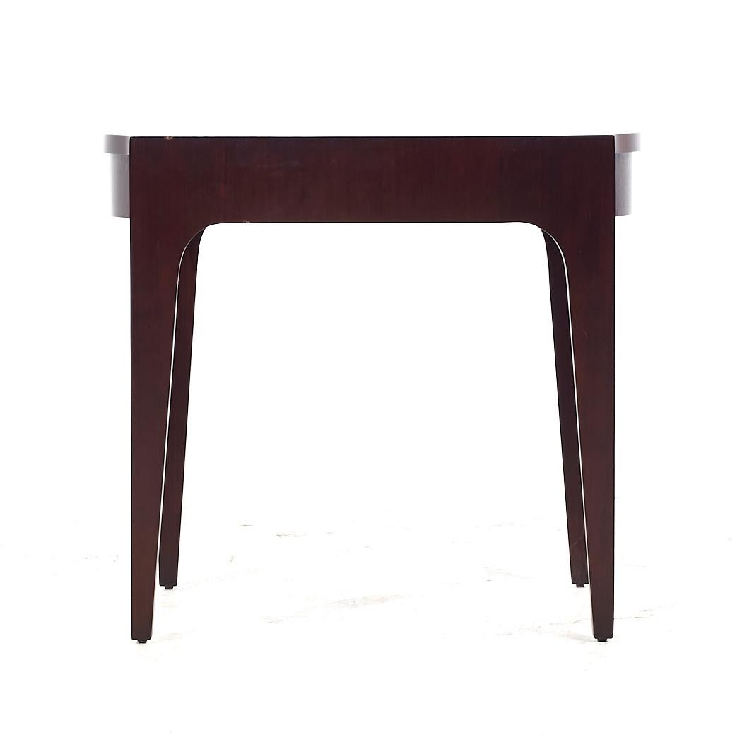 Drexel Contemporary Walnut End Tables - Pair For Sale 2