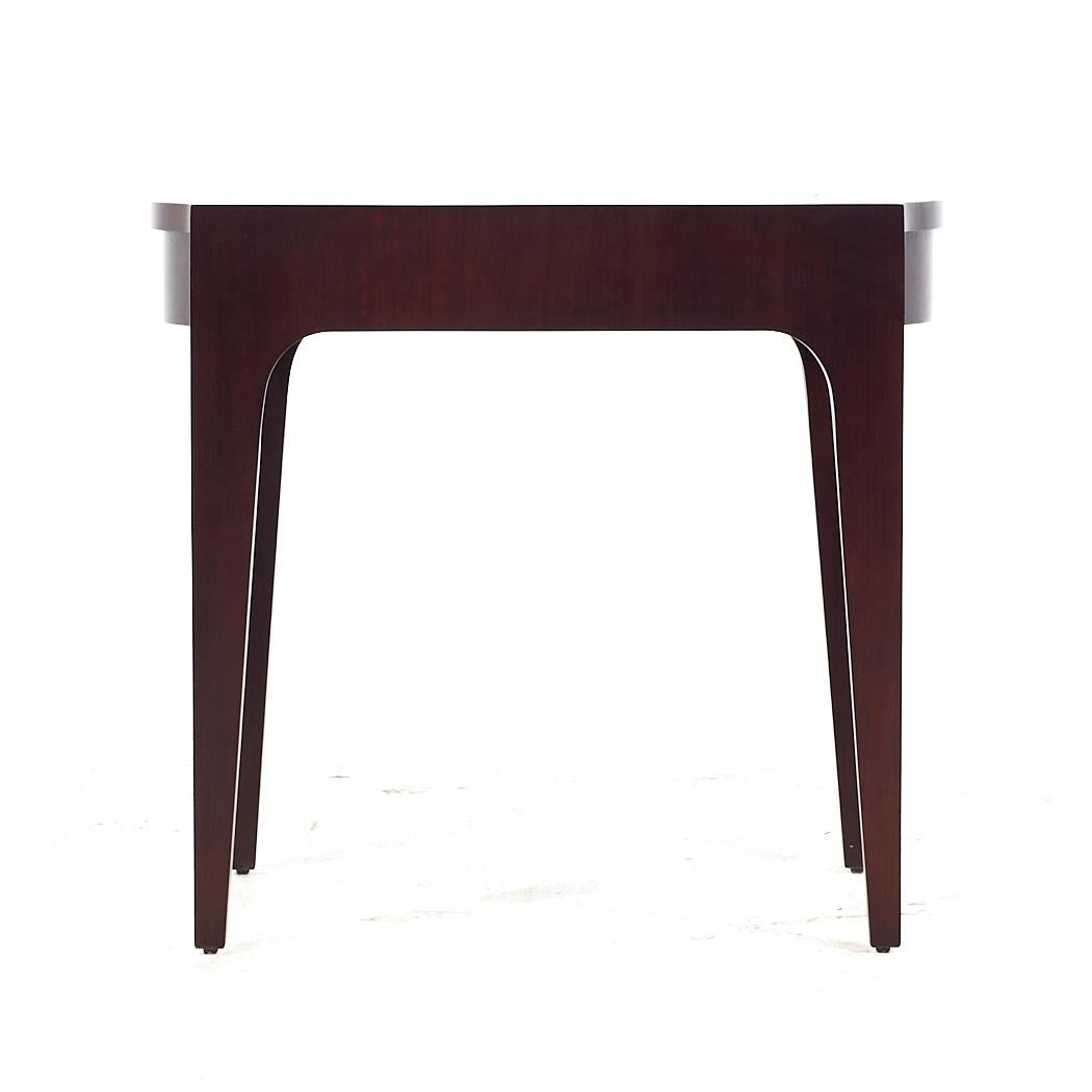 Drexel Contemporary Walnut End Tables - Pair For Sale 4