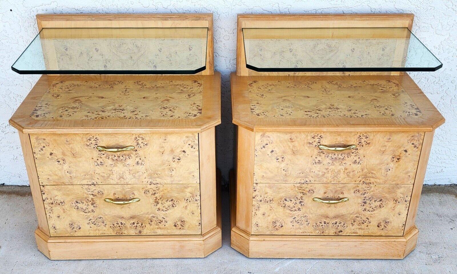 For FULL item description click on CONTINUE READING at the bottom of this page.

Offering One Of Our Recent Palm Beach Estate Fine Furniture Acquisitions Of A
Pair of Nightstands in the Drexel Heritage Corinthian Style
These are very well-made and