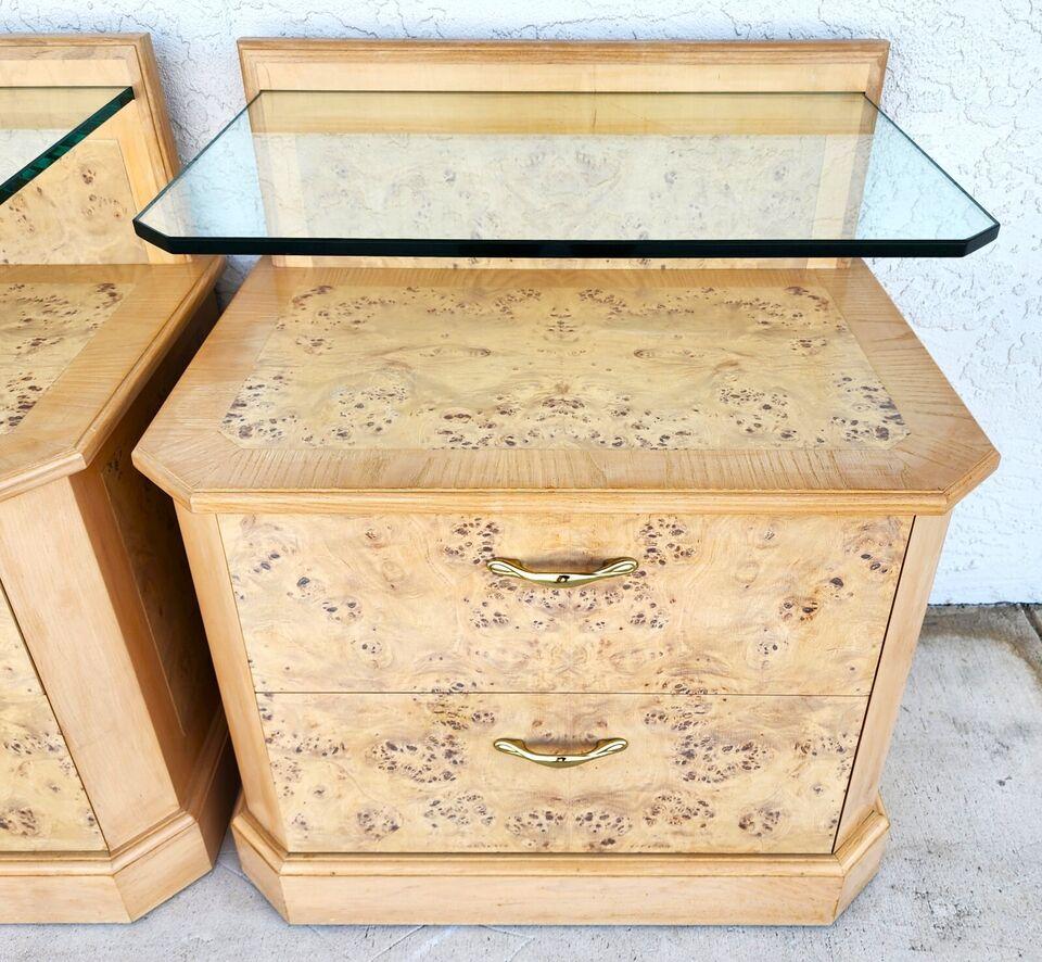 Drexel Corinthian Style Nightstands Pair For Sale 1