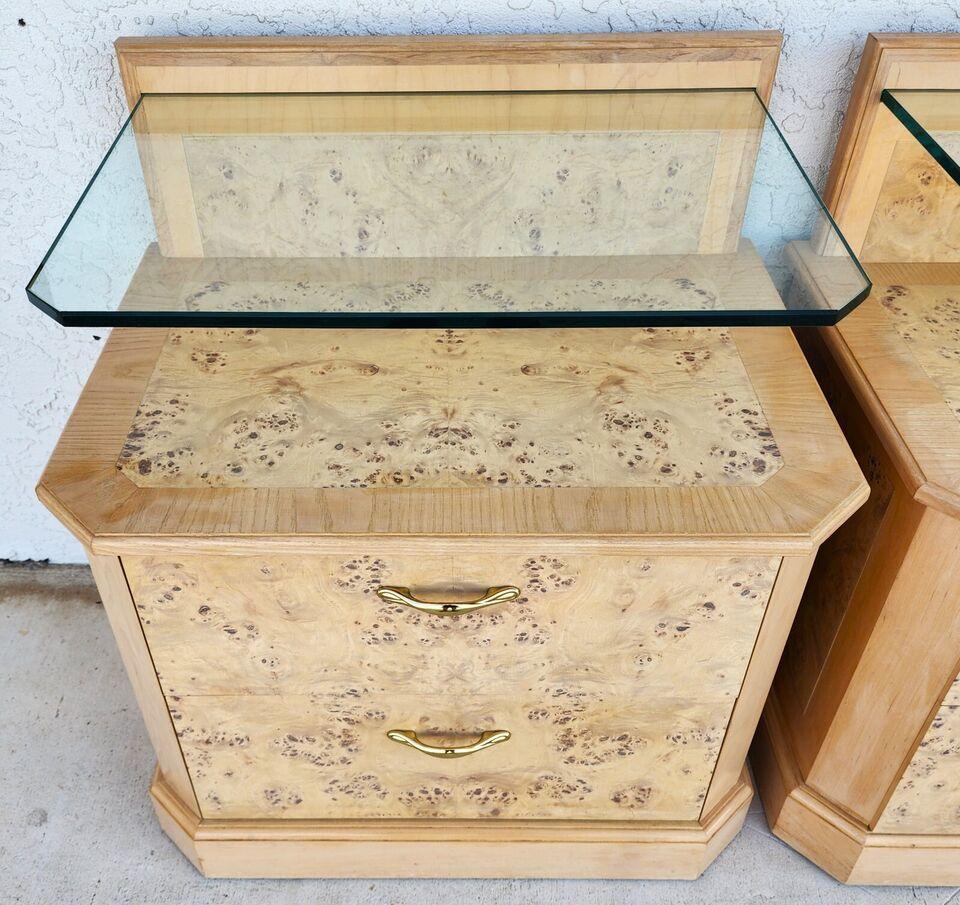 Drexel Corinthian Style Nightstands Pair For Sale 4