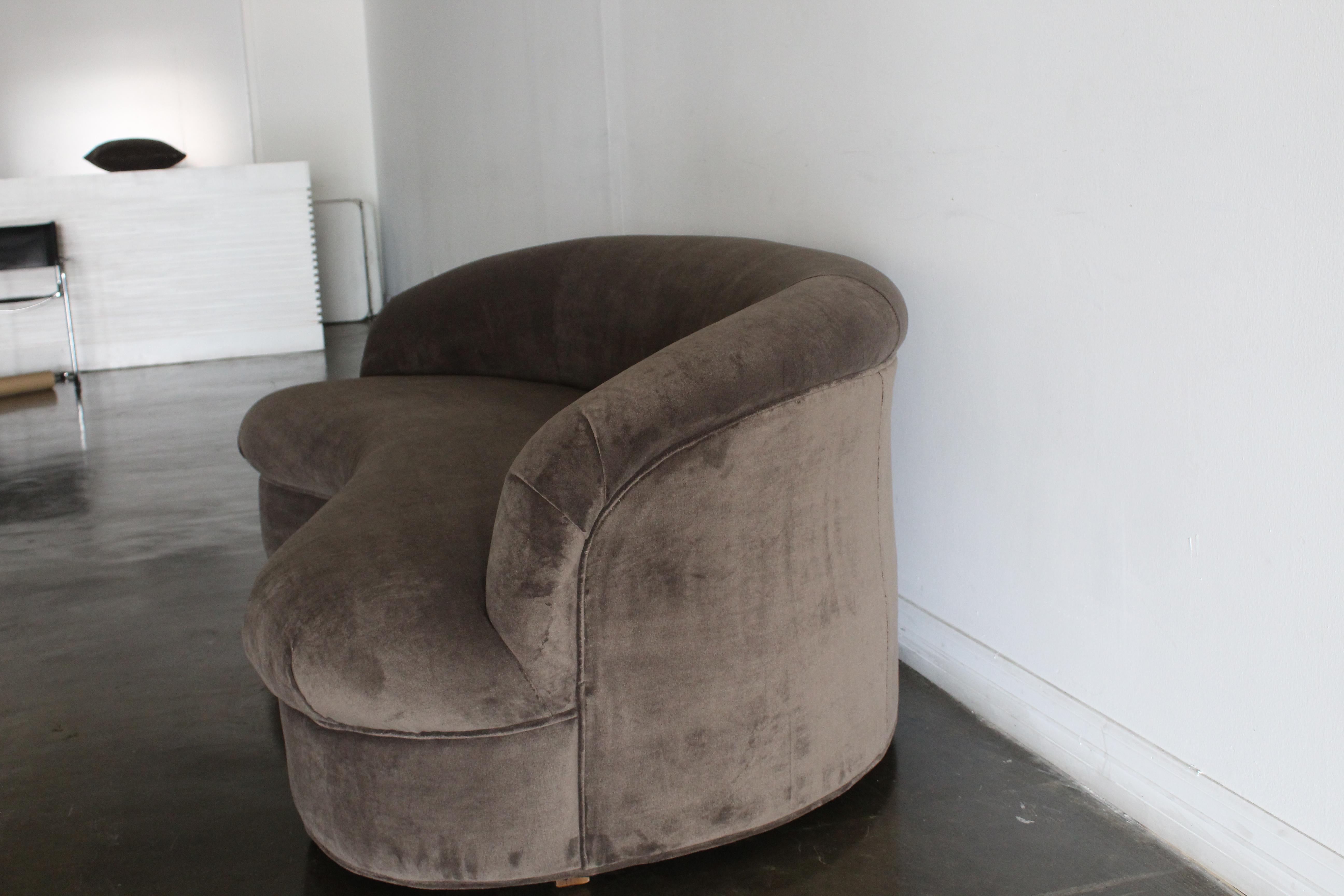 Post-Modern Drexel Curved sofa