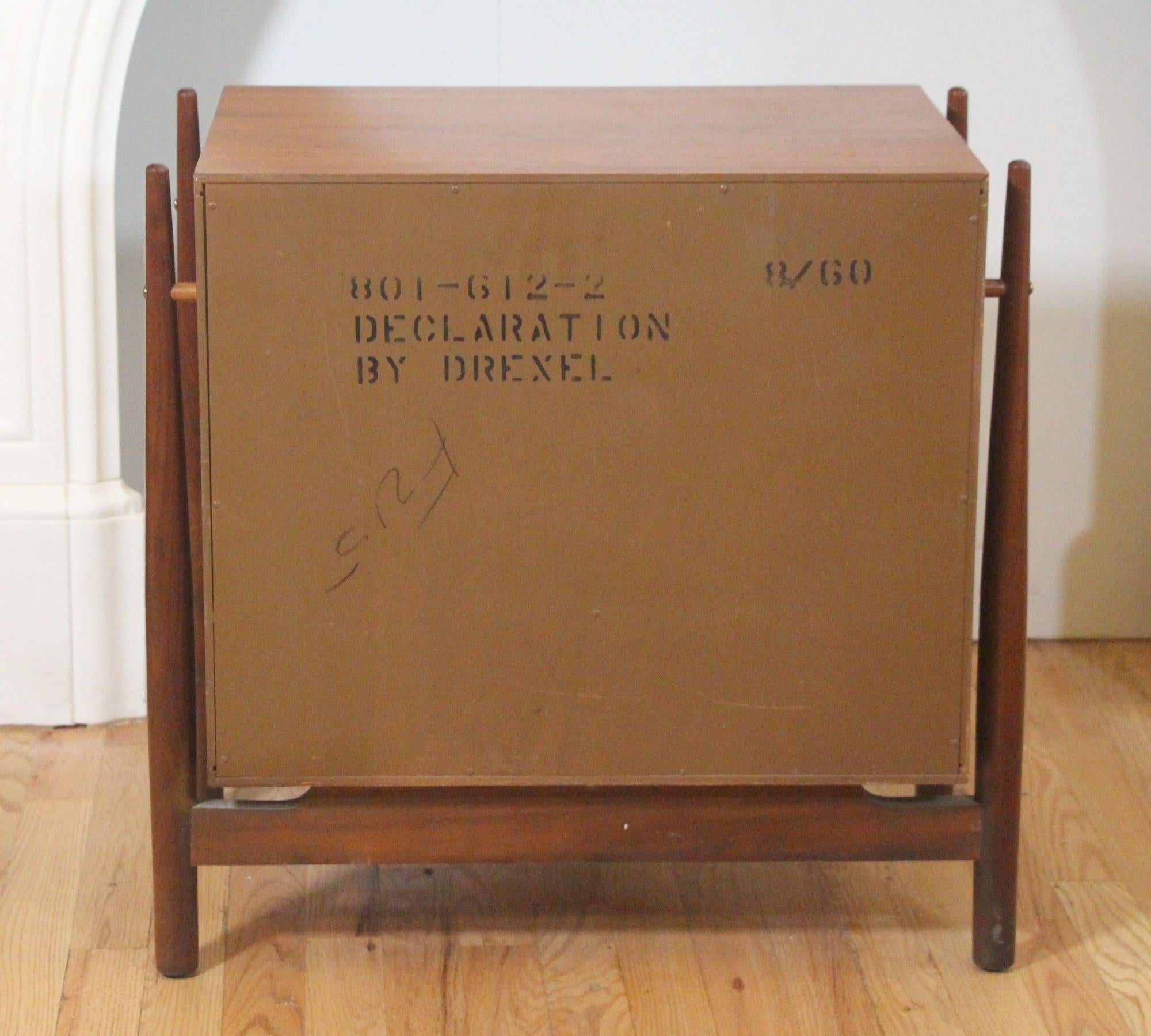 Drexel Declaration Floating Cube Night Stands by Kipp Stewart, Pair from 1960 4