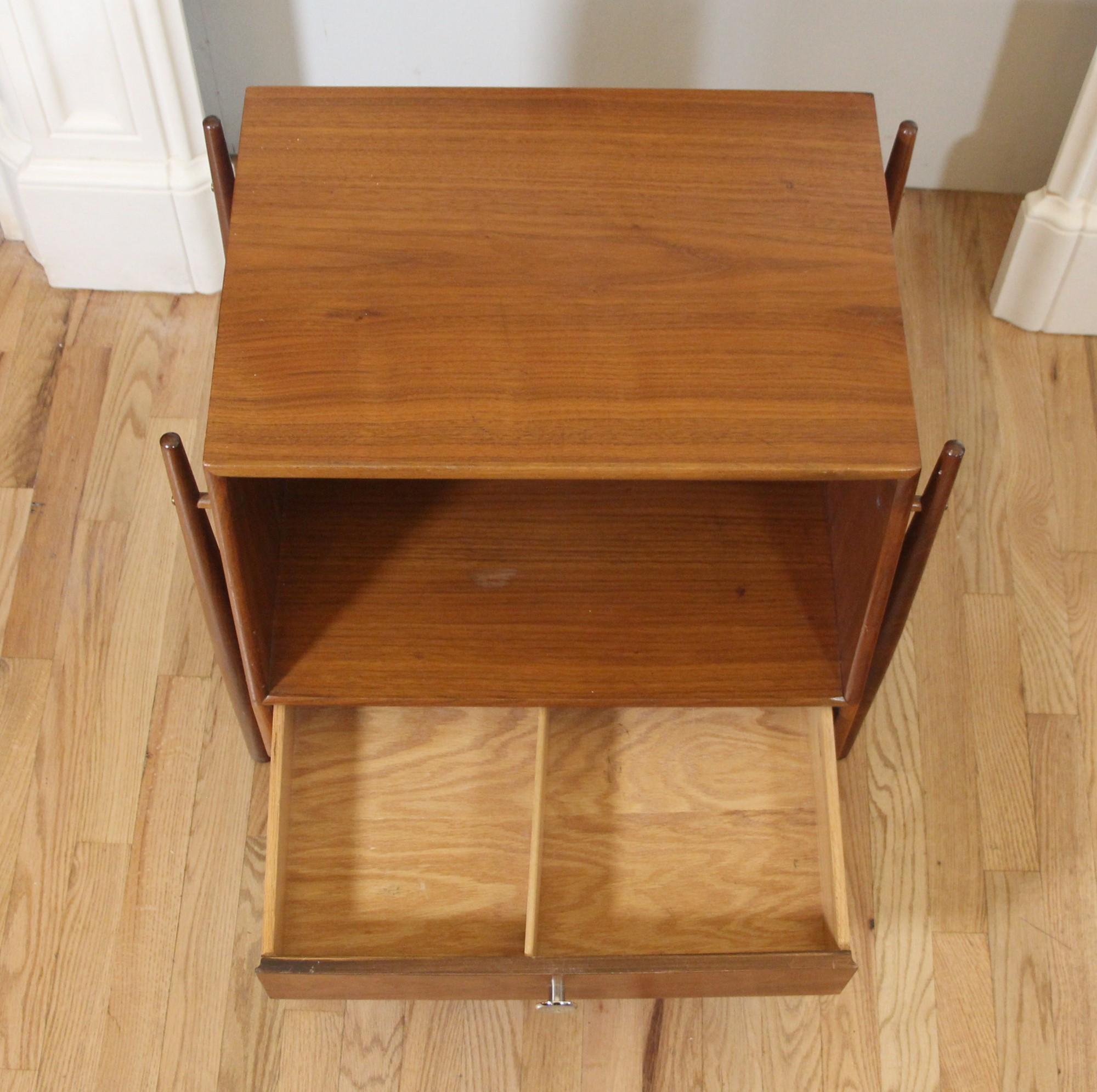 Mid-20th Century Drexel Declaration Floating Cube Night Stands by Kipp Stewart, Pair from 1960