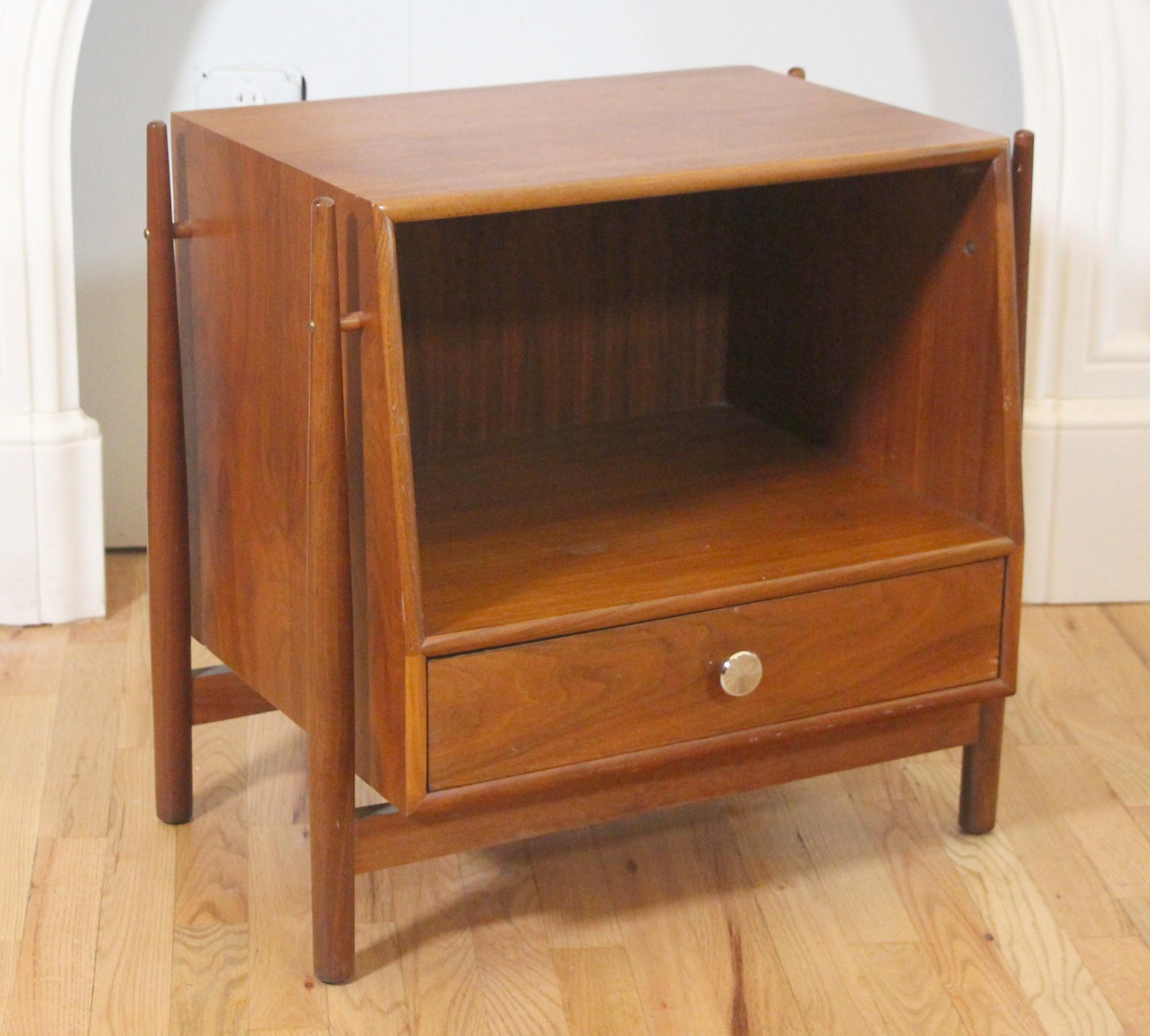 Drexel Declaration Floating Cube Night Stands by Kipp Stewart, Pair from 1960 2