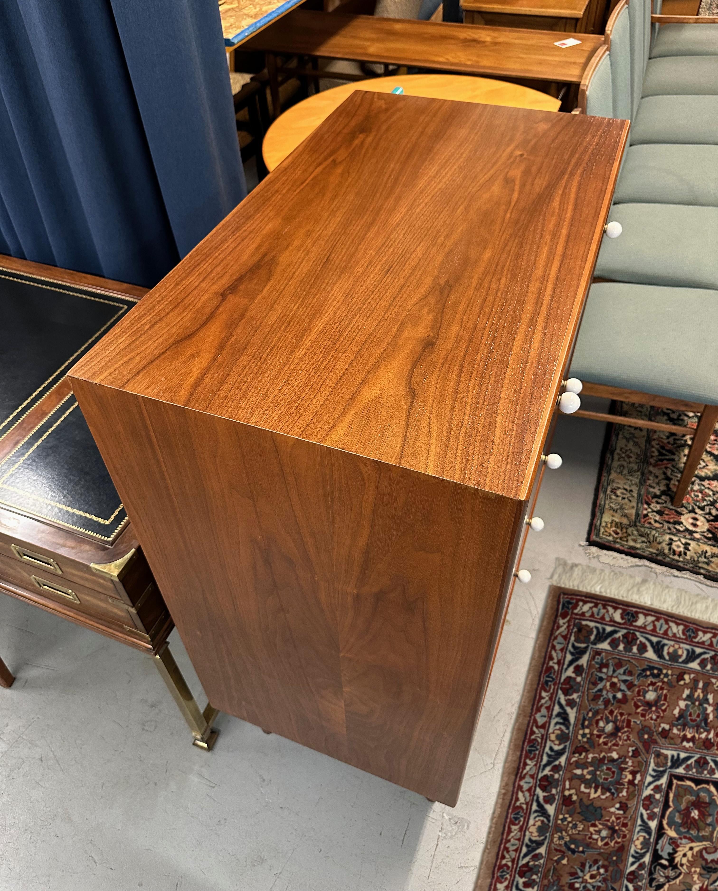 Mid-Century Modern Drexel Declaration Highboy Dresser by Kipp Stewart & Stewart MacDougall