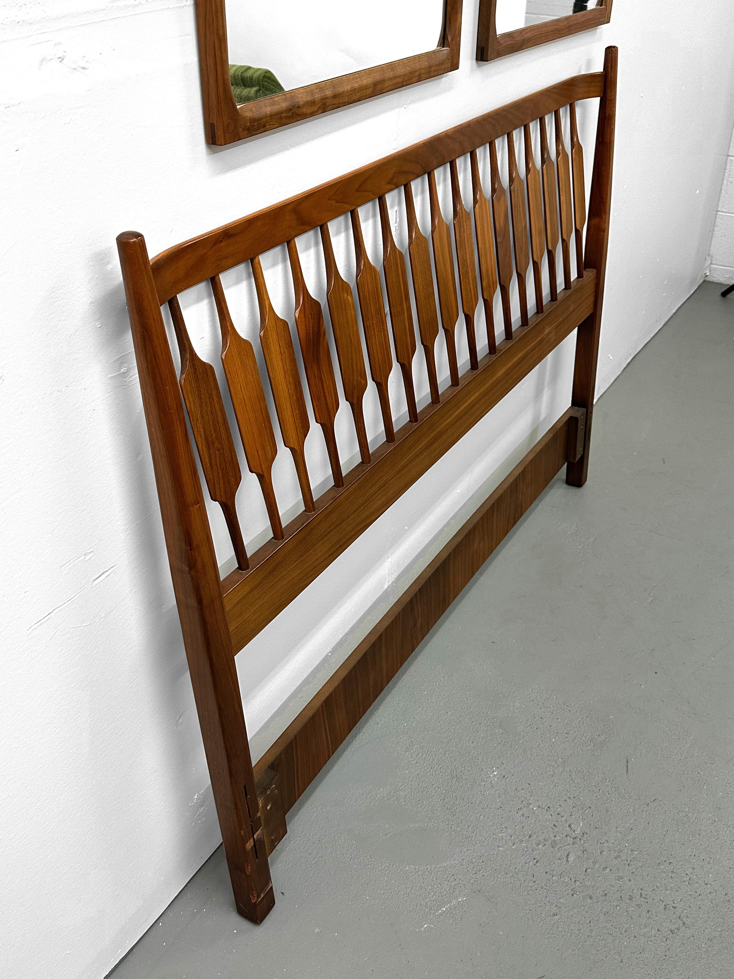 Mid-Century Modern Drexel Declaration Kipp Stewart Full Headboard For Sale