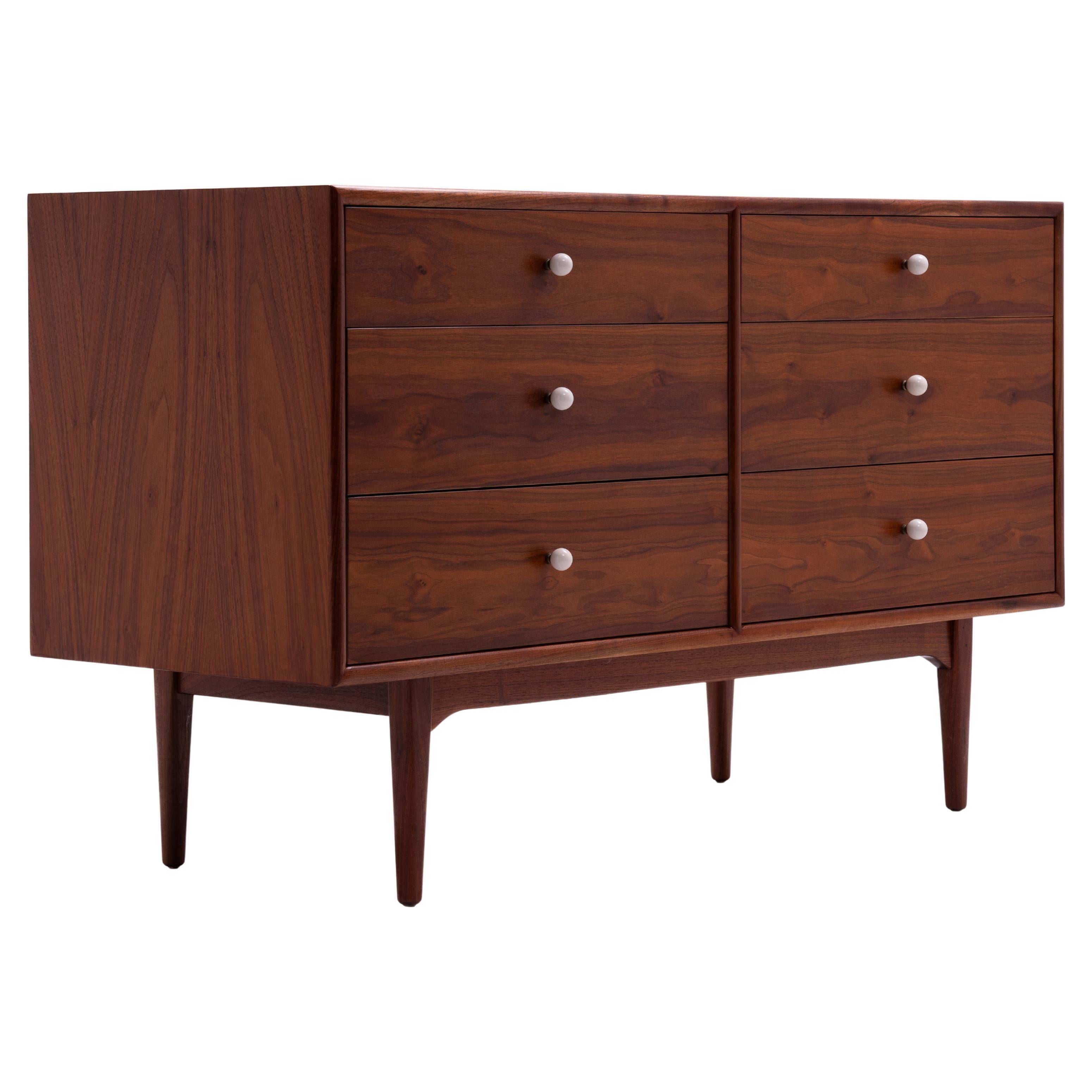 Drexel Declaration Kipp Stewart & Stewart MacDougall 6 Drawer Lowboy Dresser For Sale
