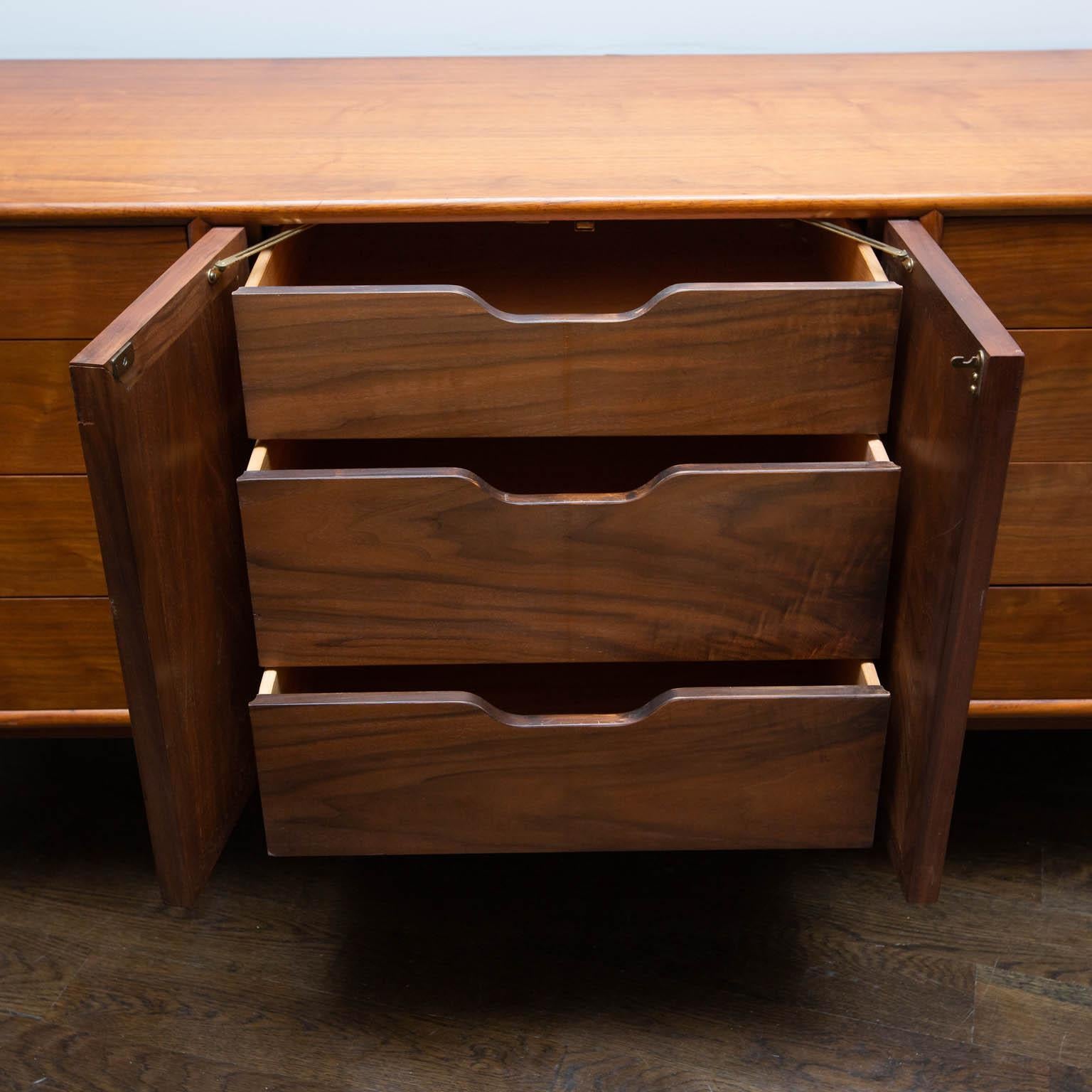 Drexel Declaration Low Dresser by Kipp Stewart In Good Condition For Sale In New London, CT