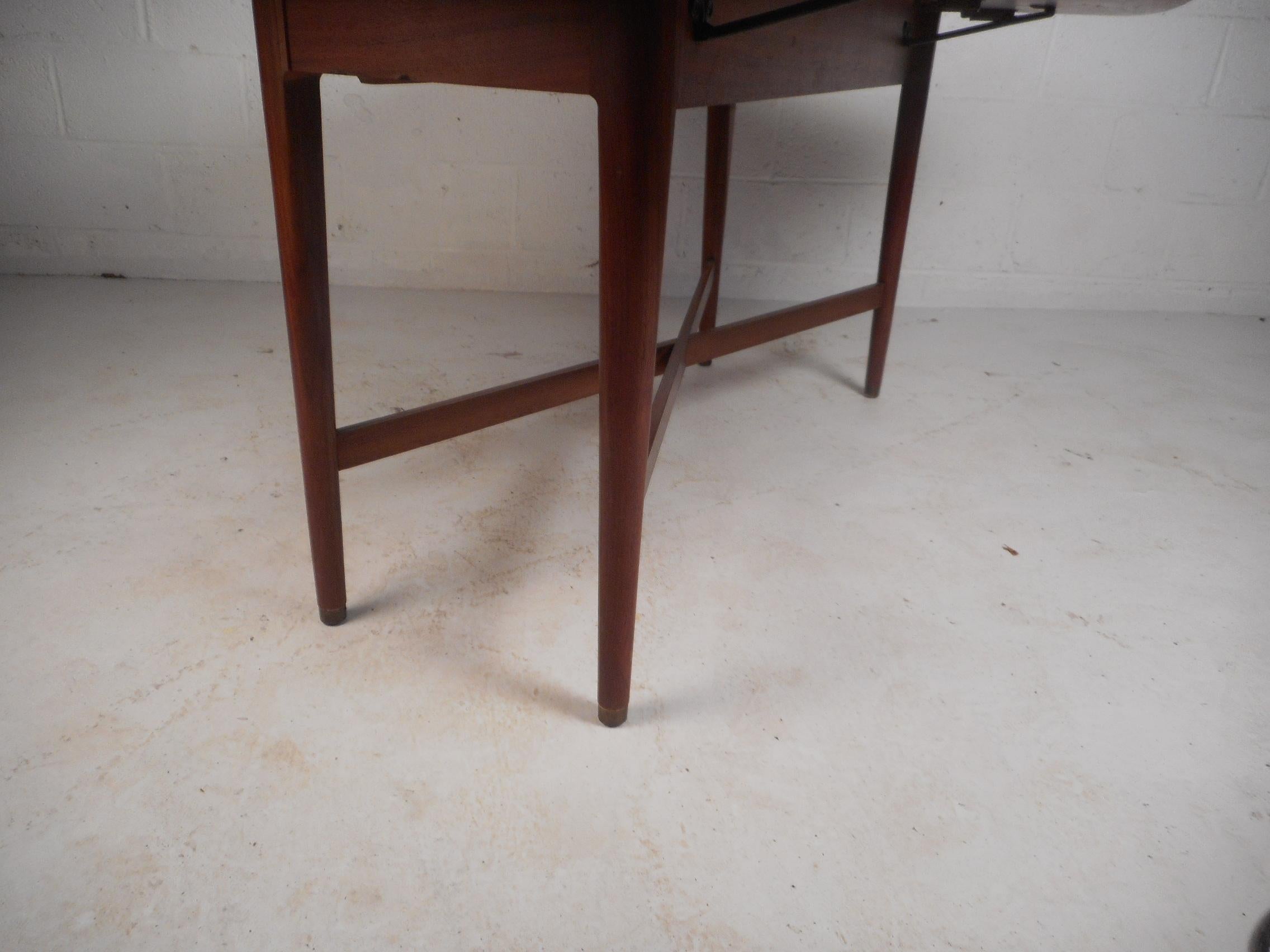 Drexel Declaration Walnut Drop-Leaf Dining Table 3