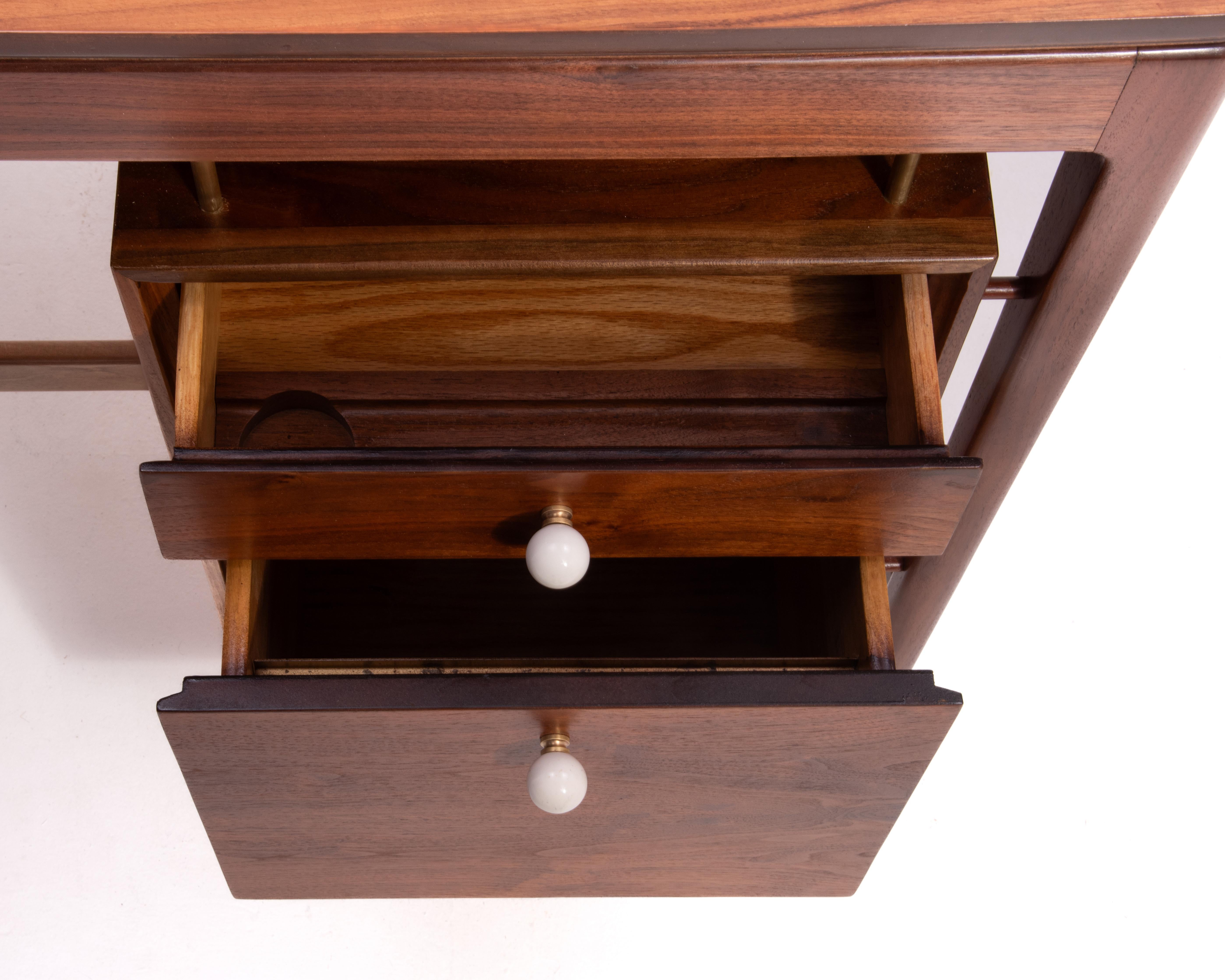 Drexel Declaration Writing DeskFloating Drawers Kipp Stewart Mid Century Modern 4