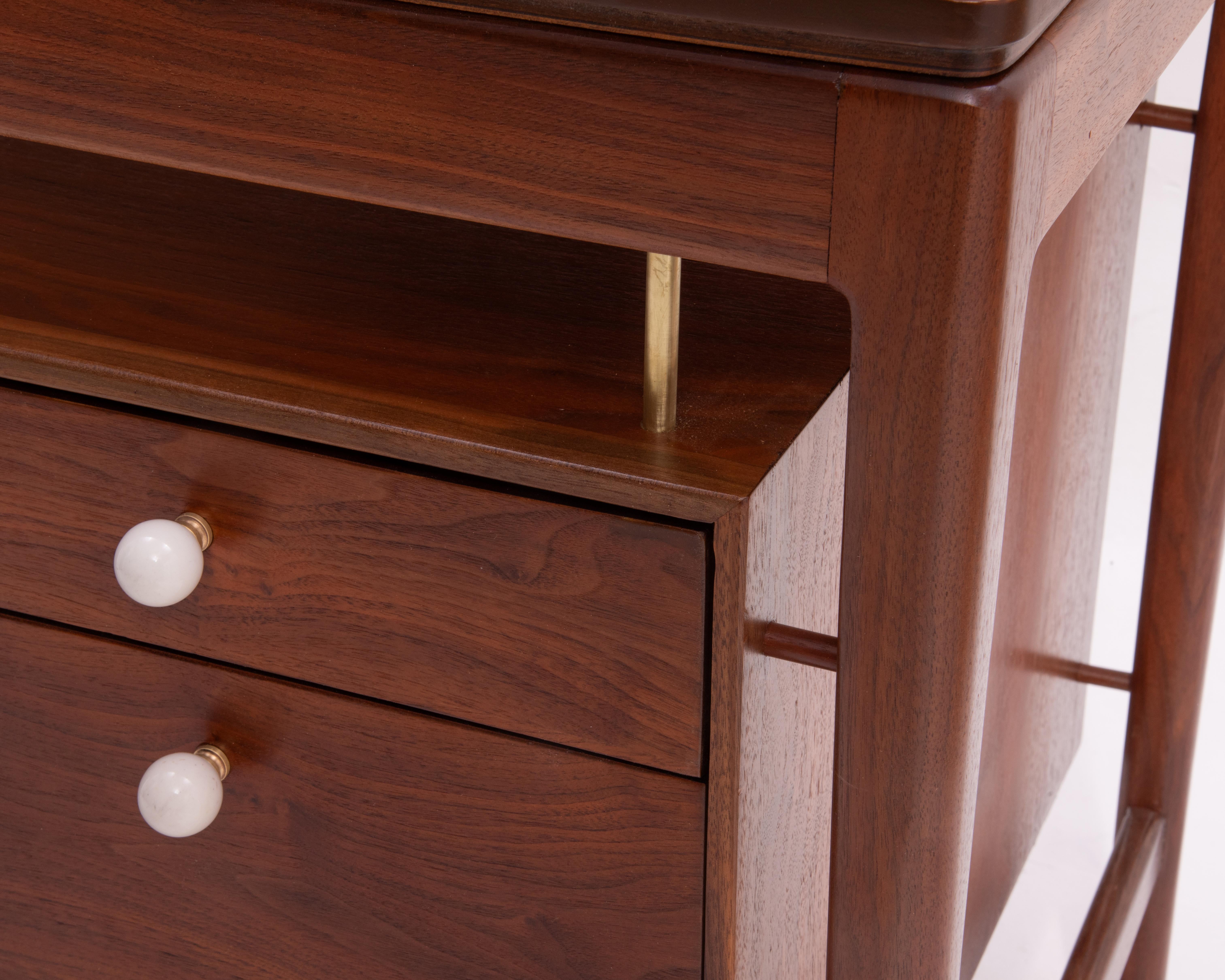 Drexel Declaration Writing DeskFloating Drawers Kipp Stewart Mid Century Modern 5