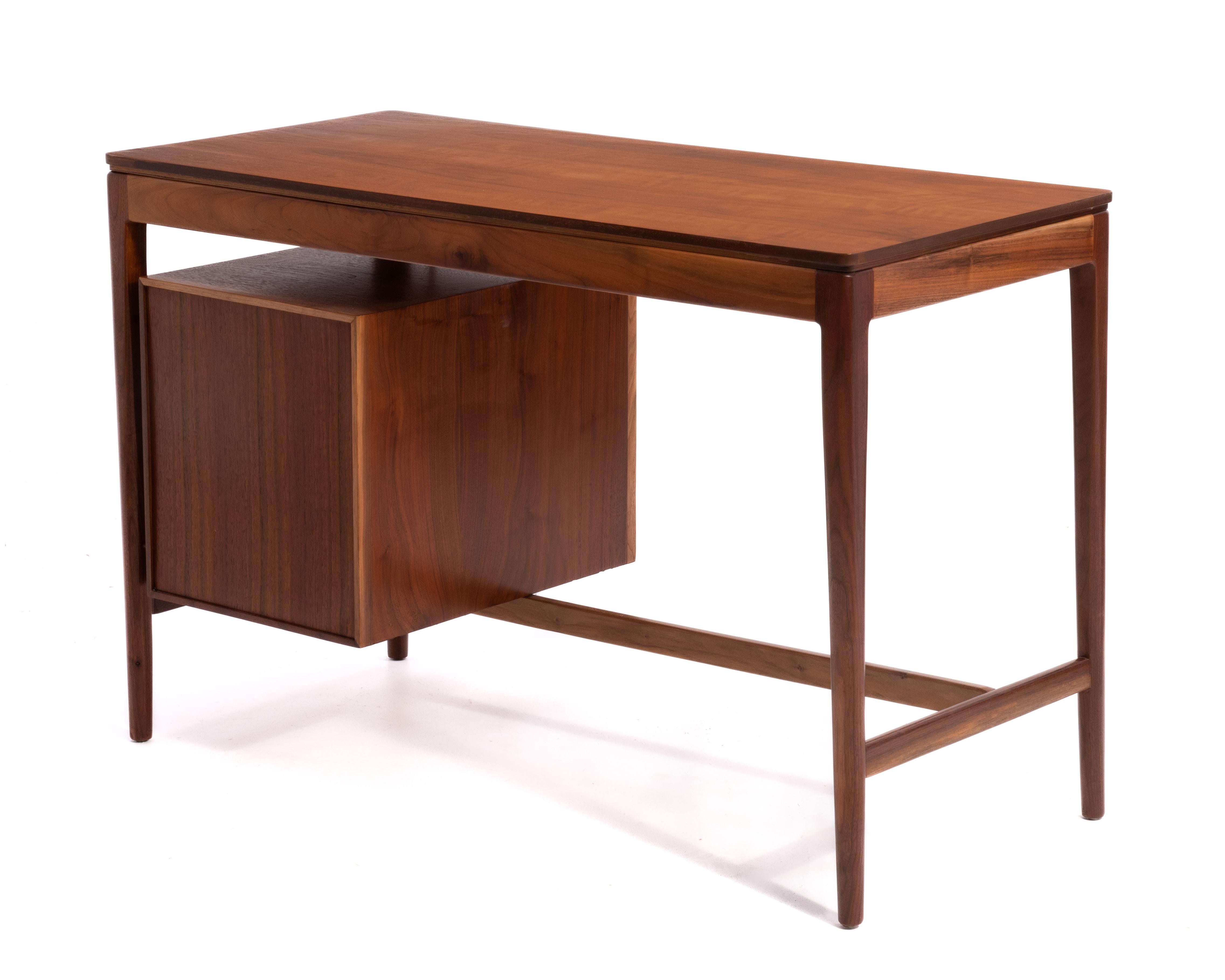 Drexel Declaration Writing DeskFloating Drawers Kipp Stewart Mid Century Modern In Good Condition In Forest Grove, PA