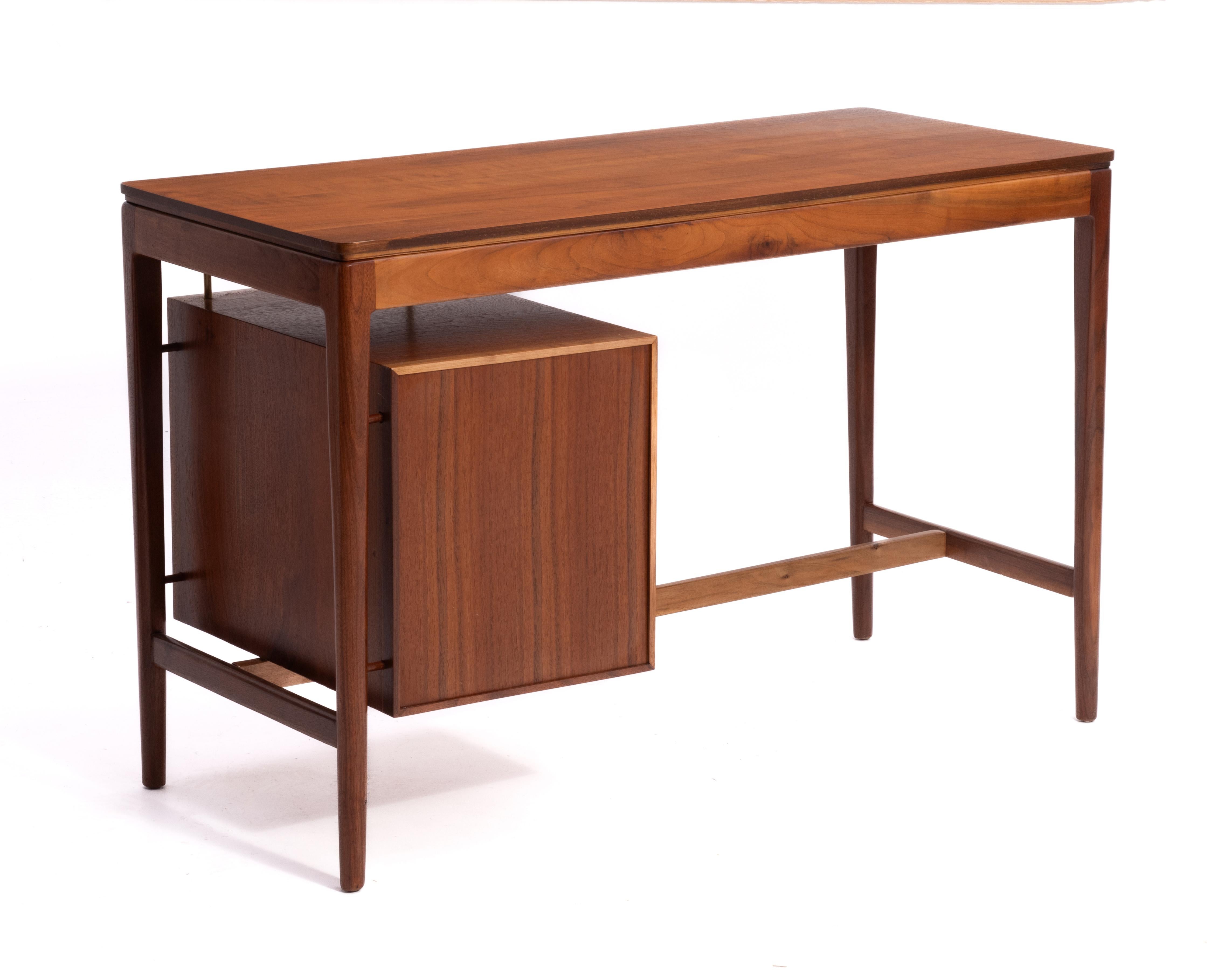 Mid-20th Century Drexel Declaration Writing DeskFloating Drawers Kipp Stewart Mid Century Modern
