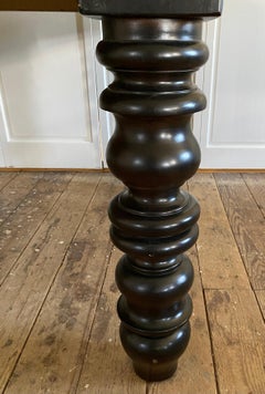 Drexel Dining Table with Oversize Turned Legs