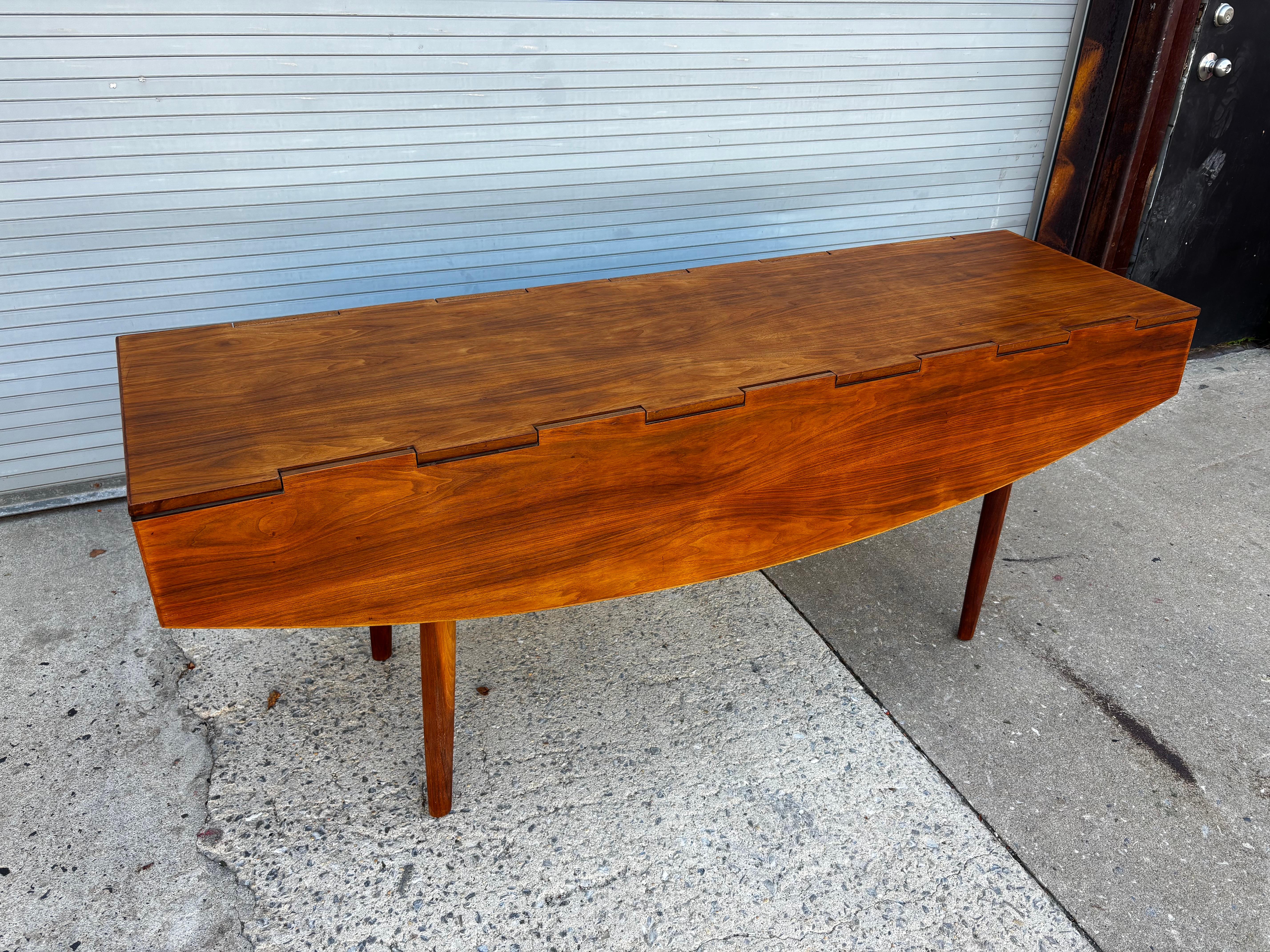 Drexel Drop-Leaf Table by Barney Flagg For Sale 4
