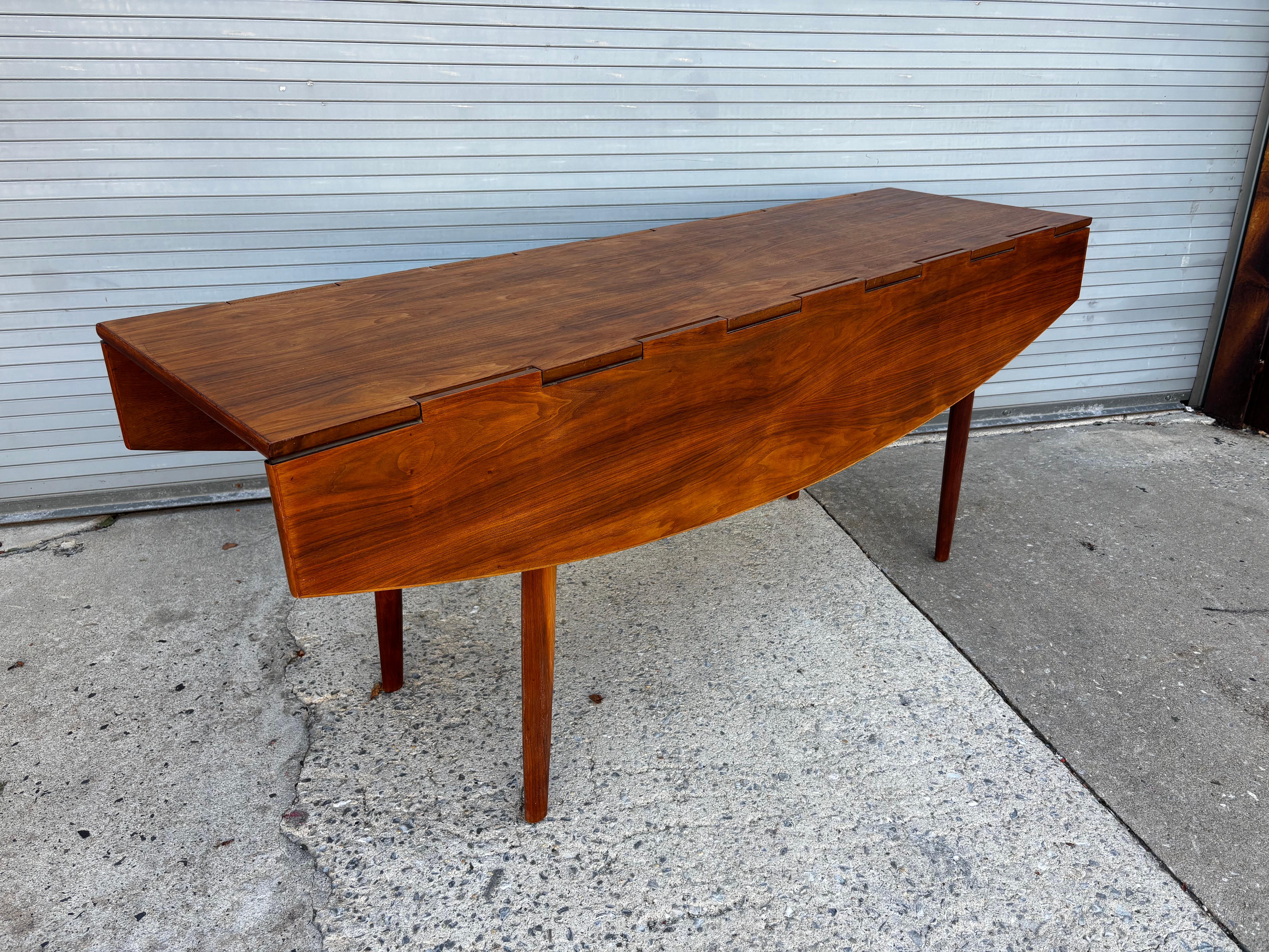 Drexel Drop-Leaf Table by Barney Flagg For Sale 7