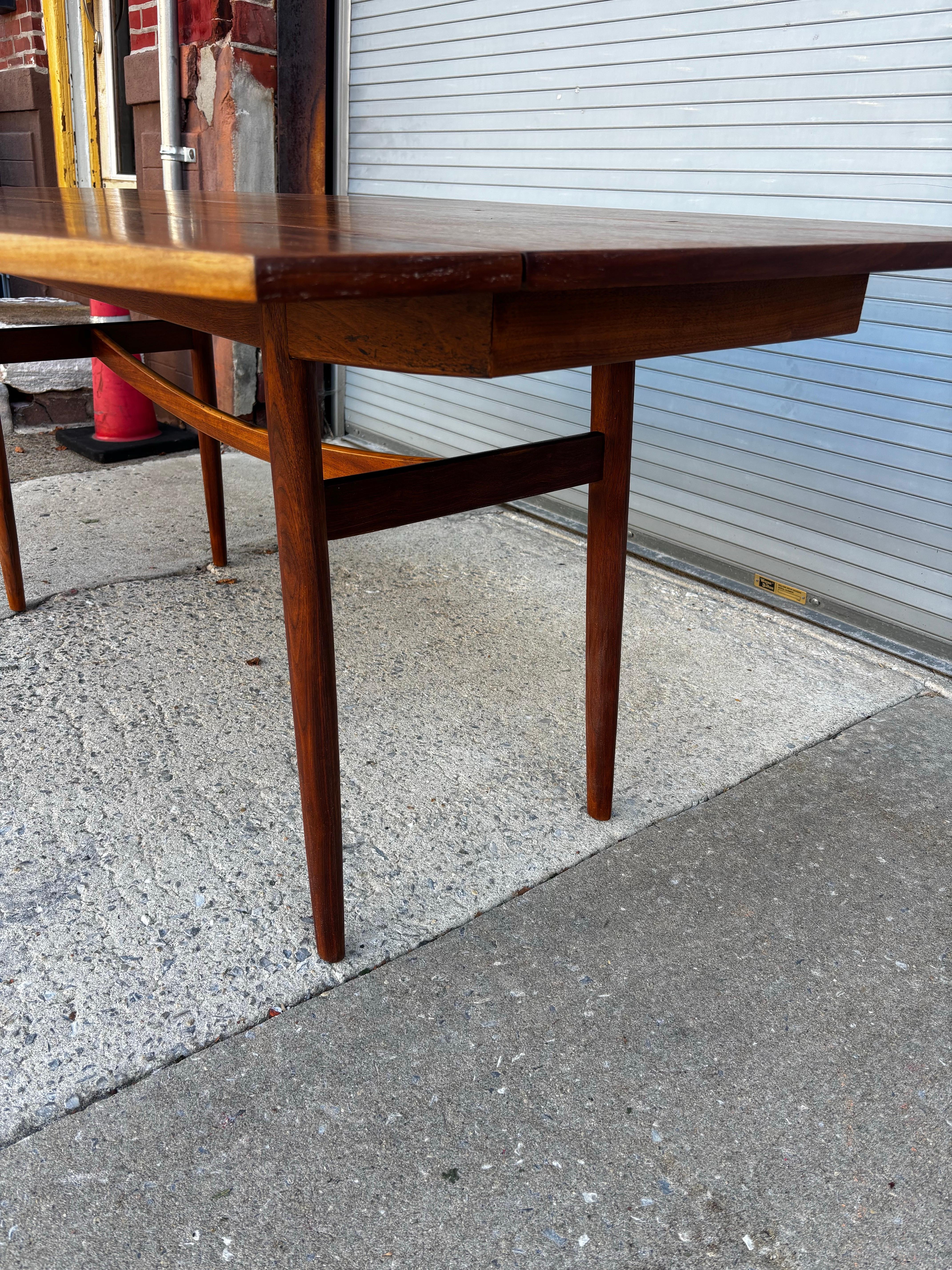 Walnut Drexel Drop-Leaf Table by Barney Flagg For Sale