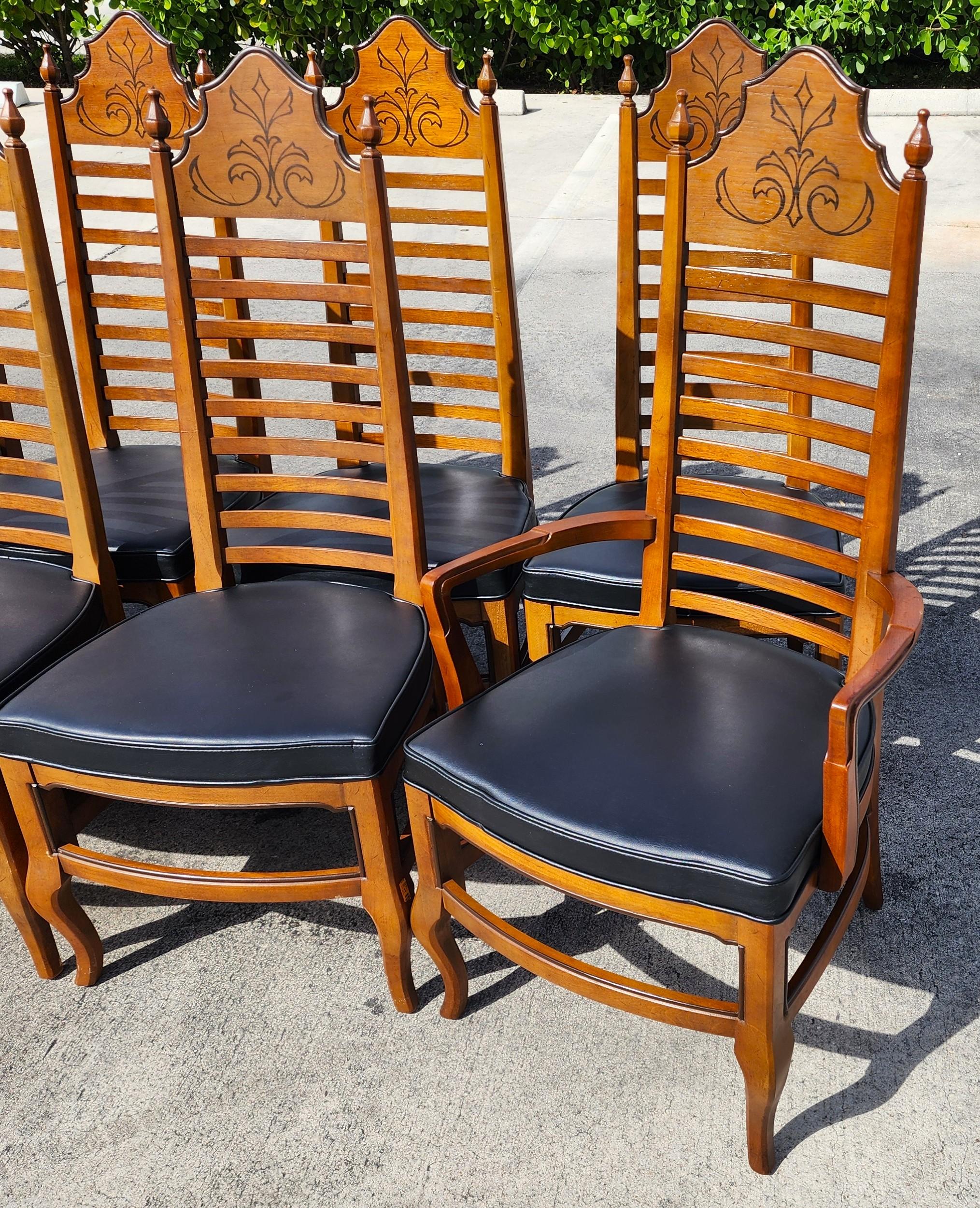 Set di 8 sedie da pranzo Drexel Esperanto 1960s In condizioni buone in vendita a Lake Worth, FL