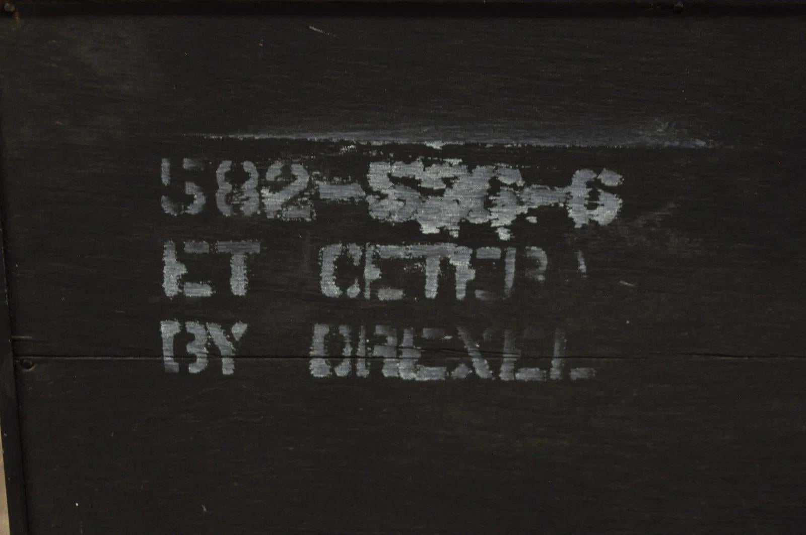 Drexel Et Cetera Chinoiserie Schwarz Lack dekoriert Breakfront Geschirrschrank im Angebot 5