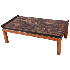 Drexel Et Cetera Hollywood Regency Chinoiserie Cocktail Table