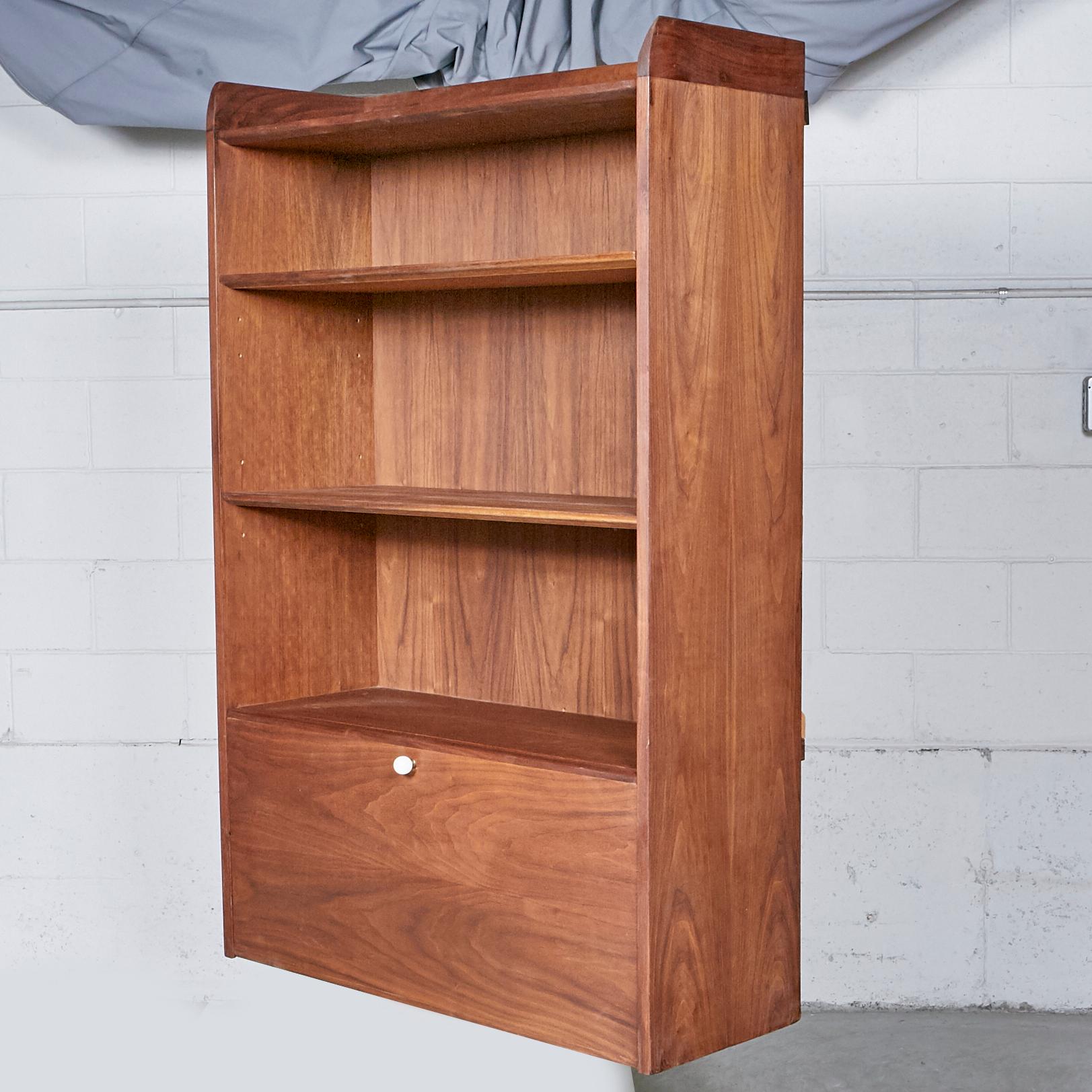 Drexel Floating Wall Cabinet Desk by Kipp Stewart In Excellent Condition For Sale In Amherst, NH