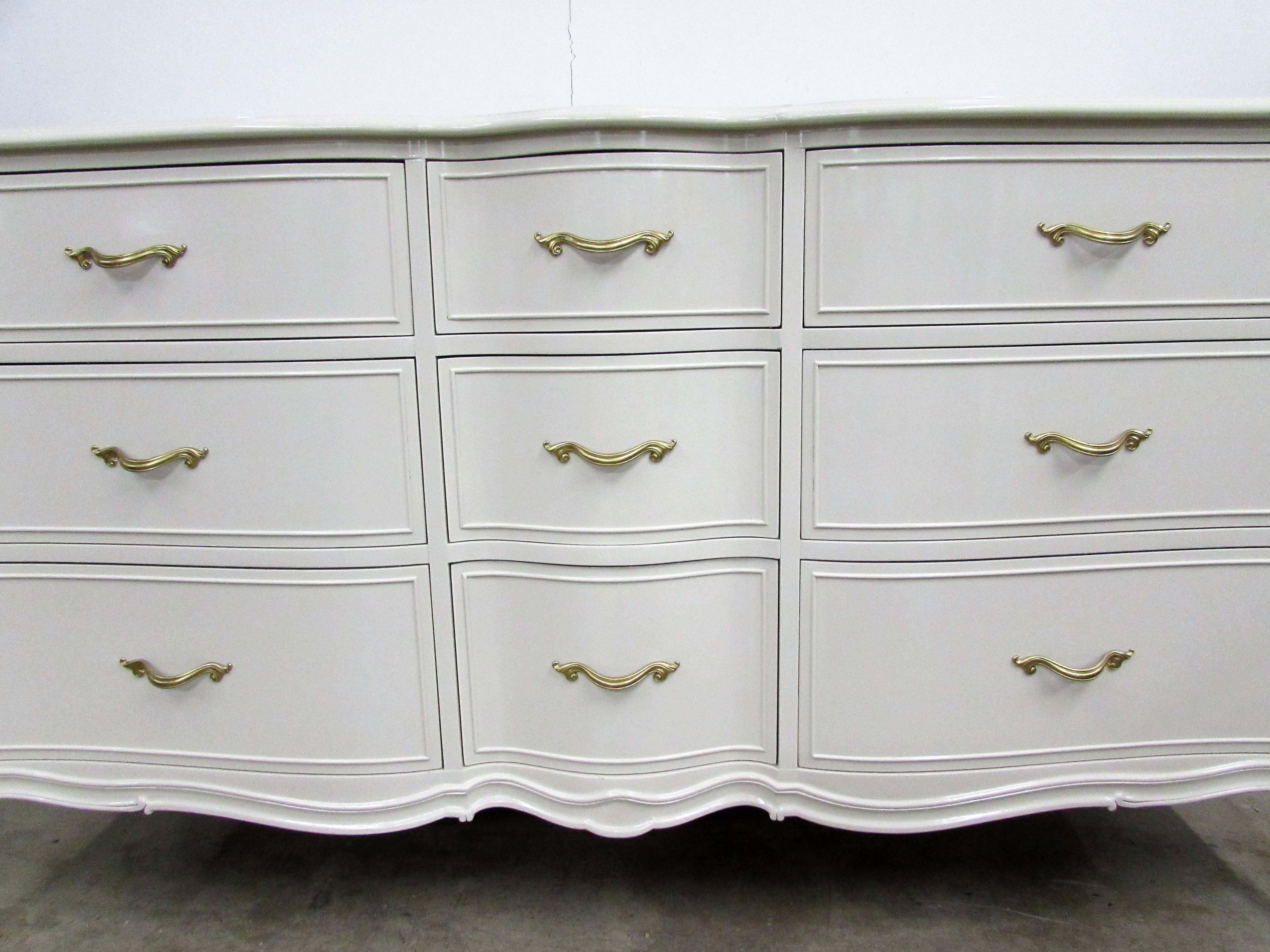 20th Century Drexel French Lacquered Chest of Drawers