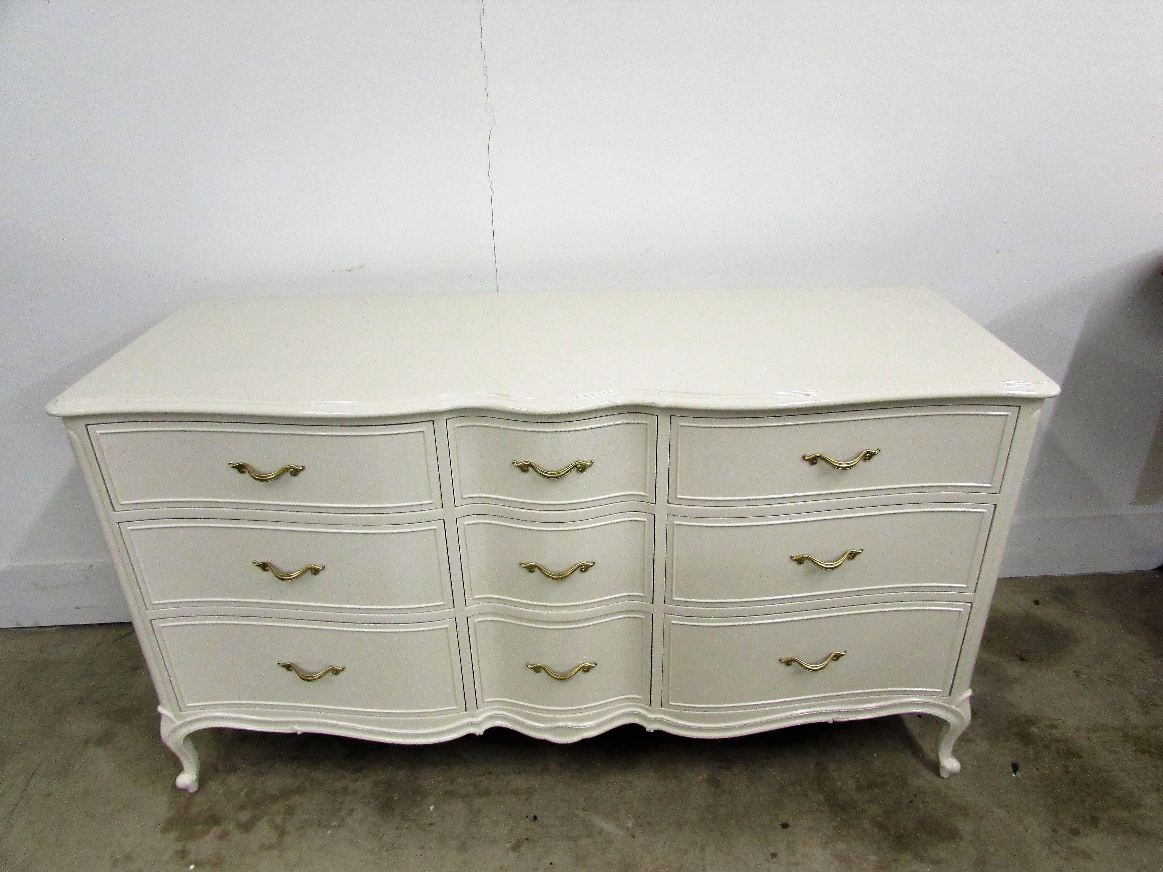 Drexel French Lacquered Chest of Drawers 1