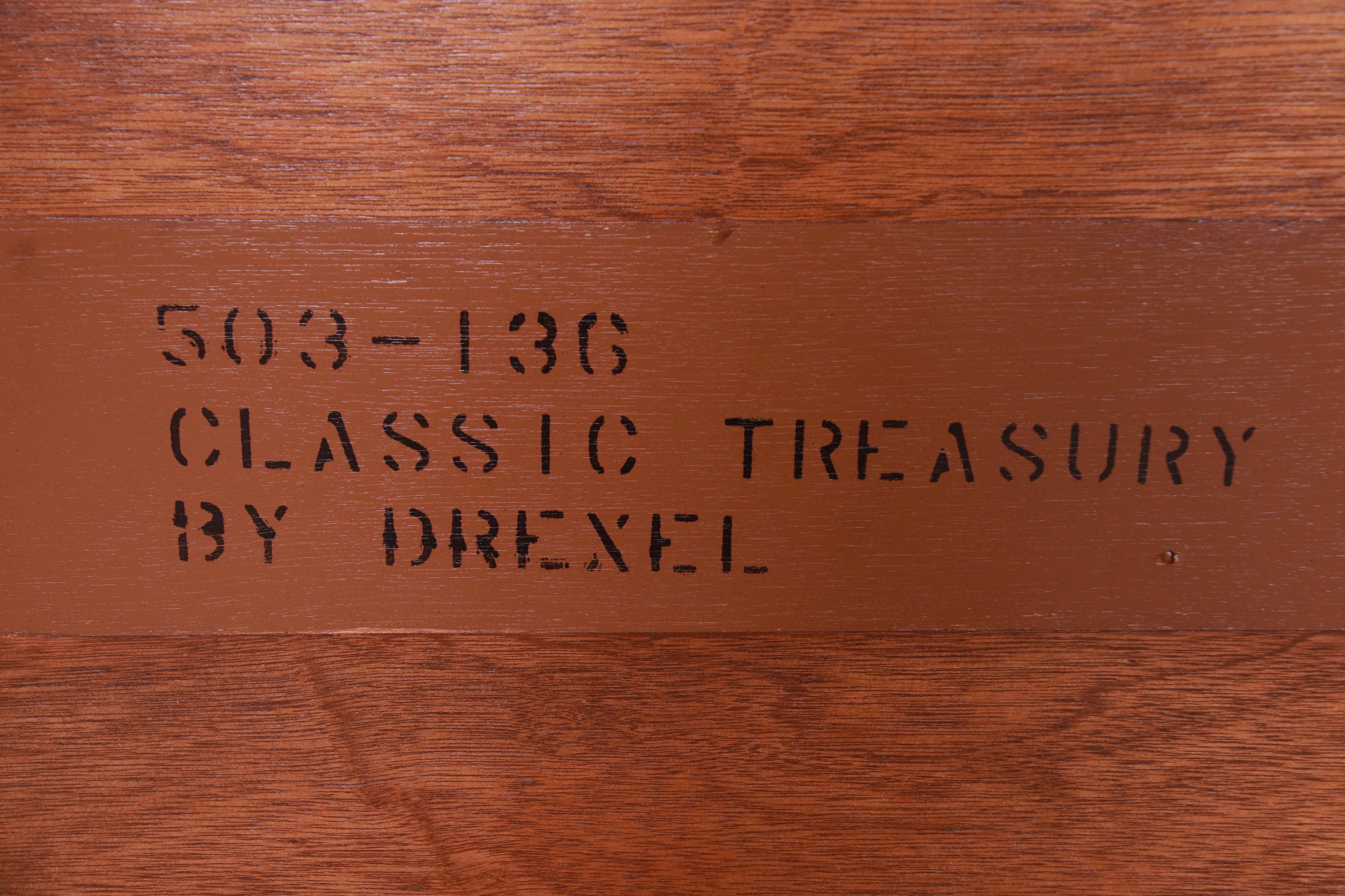 Drexel French Regency Louis XVI Mahogany Dresser or Credenza, Newly Refinished 13