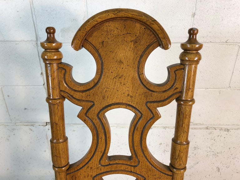 Drexel Furniture Co High Back Dining Chairs, Set of 6 For Sale at