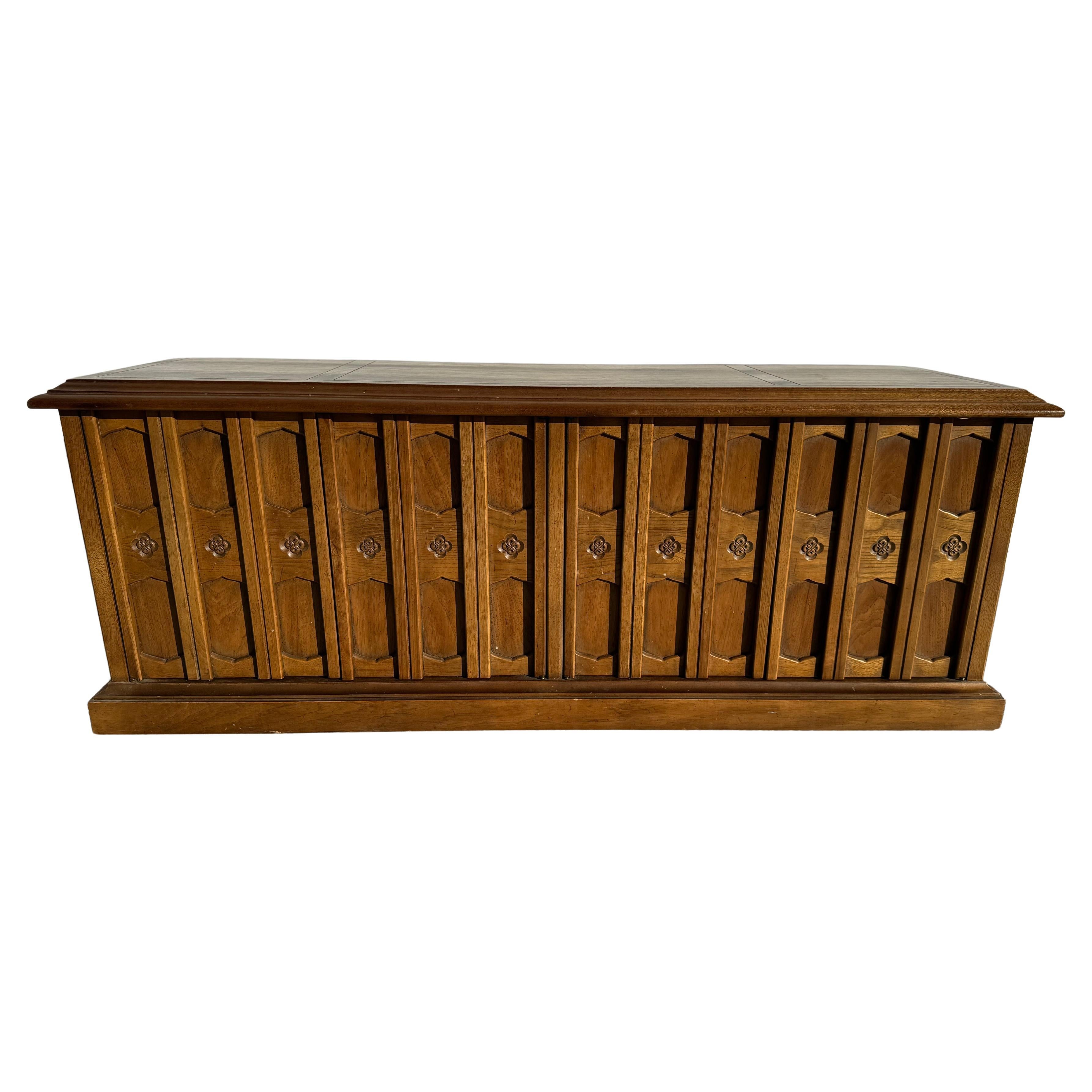 Drexel Furniture Esperanto Collection Walnut Buffet For Sale