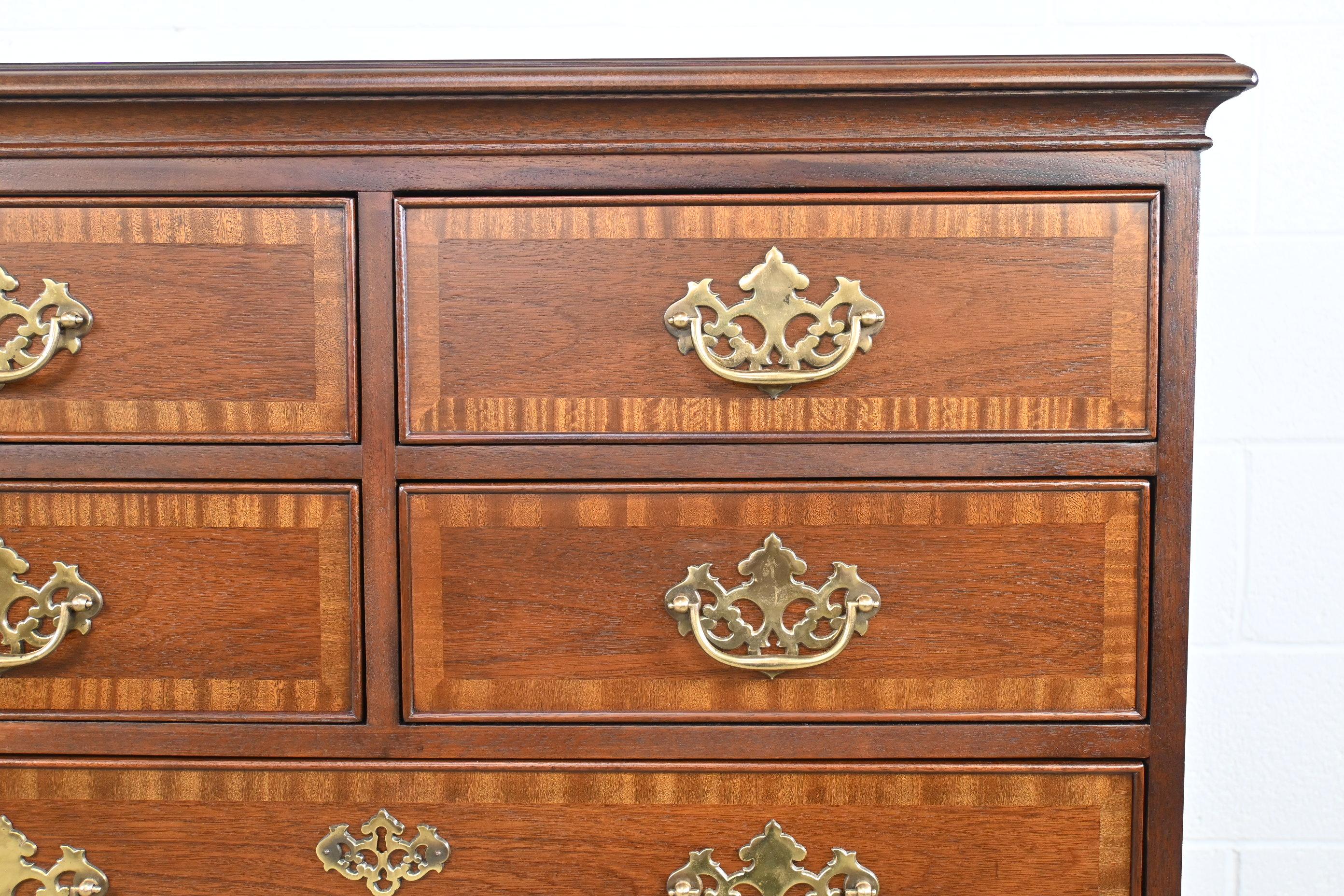 Drexel Furniture Georgian Style Mahogany Banded Dresser 3