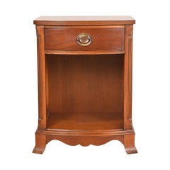 Drexel Georgian Carved Mahogany Nightstand, 1950s