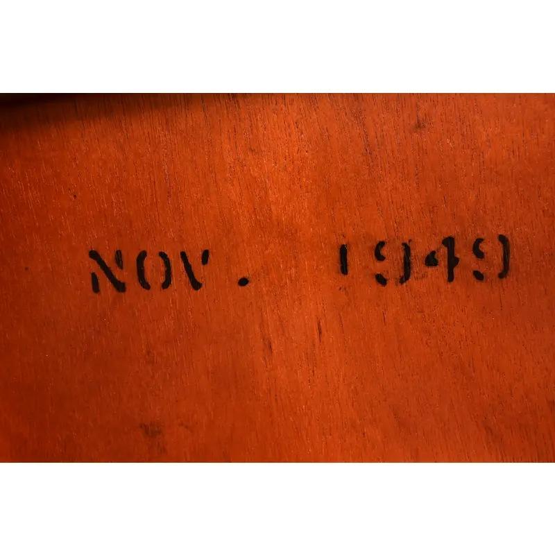 Drexel Georgian Double Pedestal Extension Dining Table, Newly Refinished en vente 7