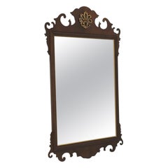 DREXEL HERITAGE 18th Century Classics Ornate Carved Mahogany Beveled Wall Mirror
