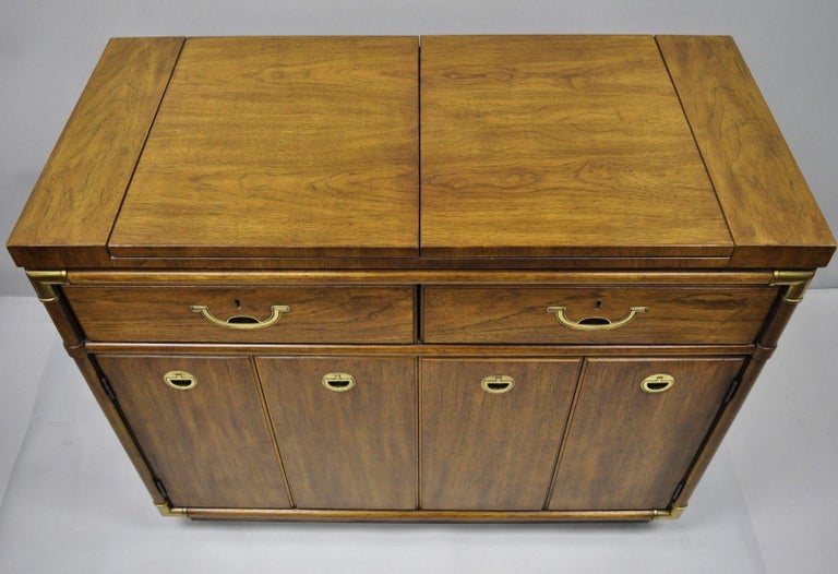 Drexel Heritage Accolade Campaign Style Flip-Top Bar ...