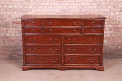 Drexel Heritage American Chippendale Style Mahogany Twelve-Drawer Dresser Chest
