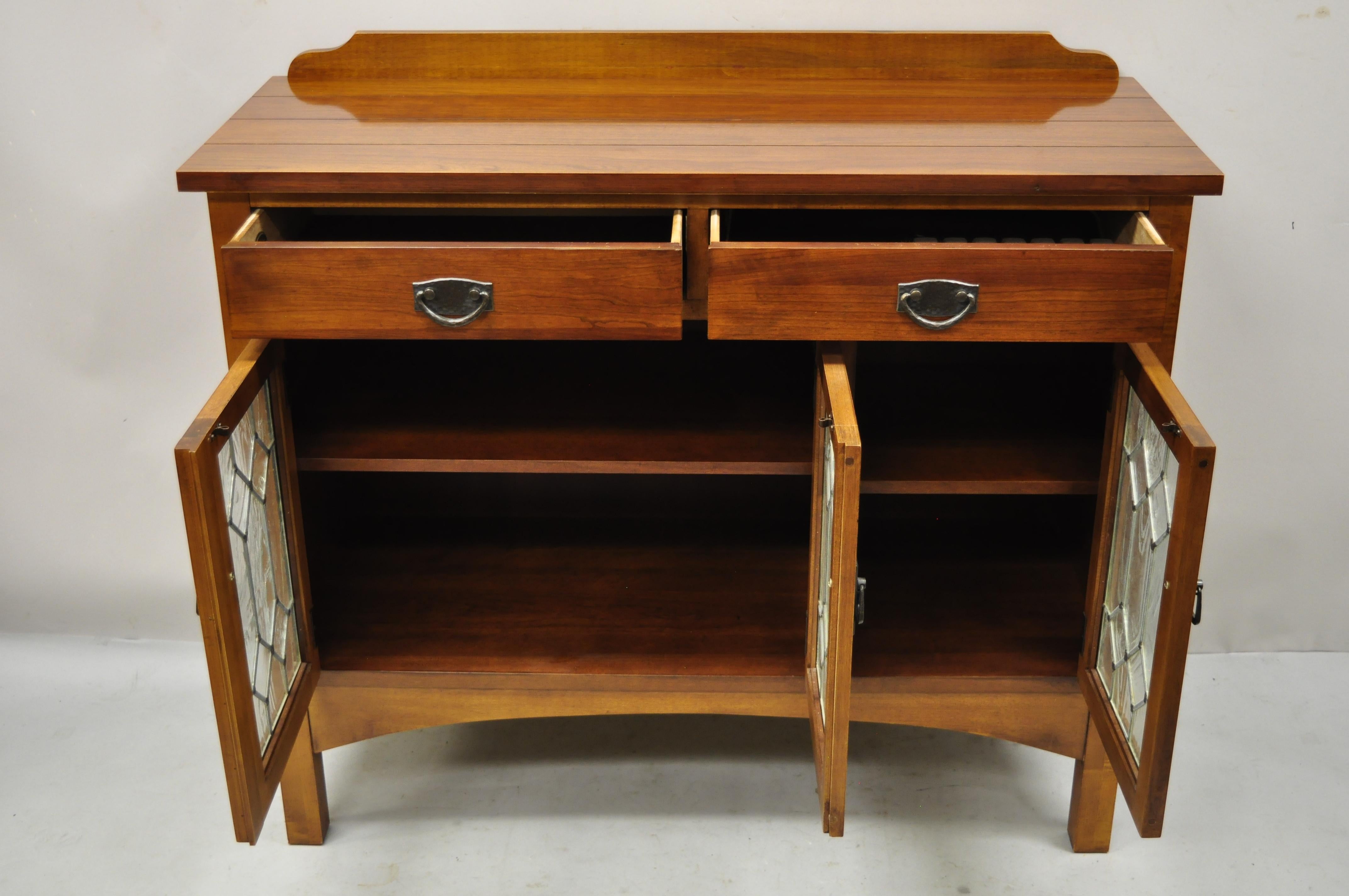20th Century Drexel Heritage American Review Arts & Crafts Mission Cherry Buffet Sideboard