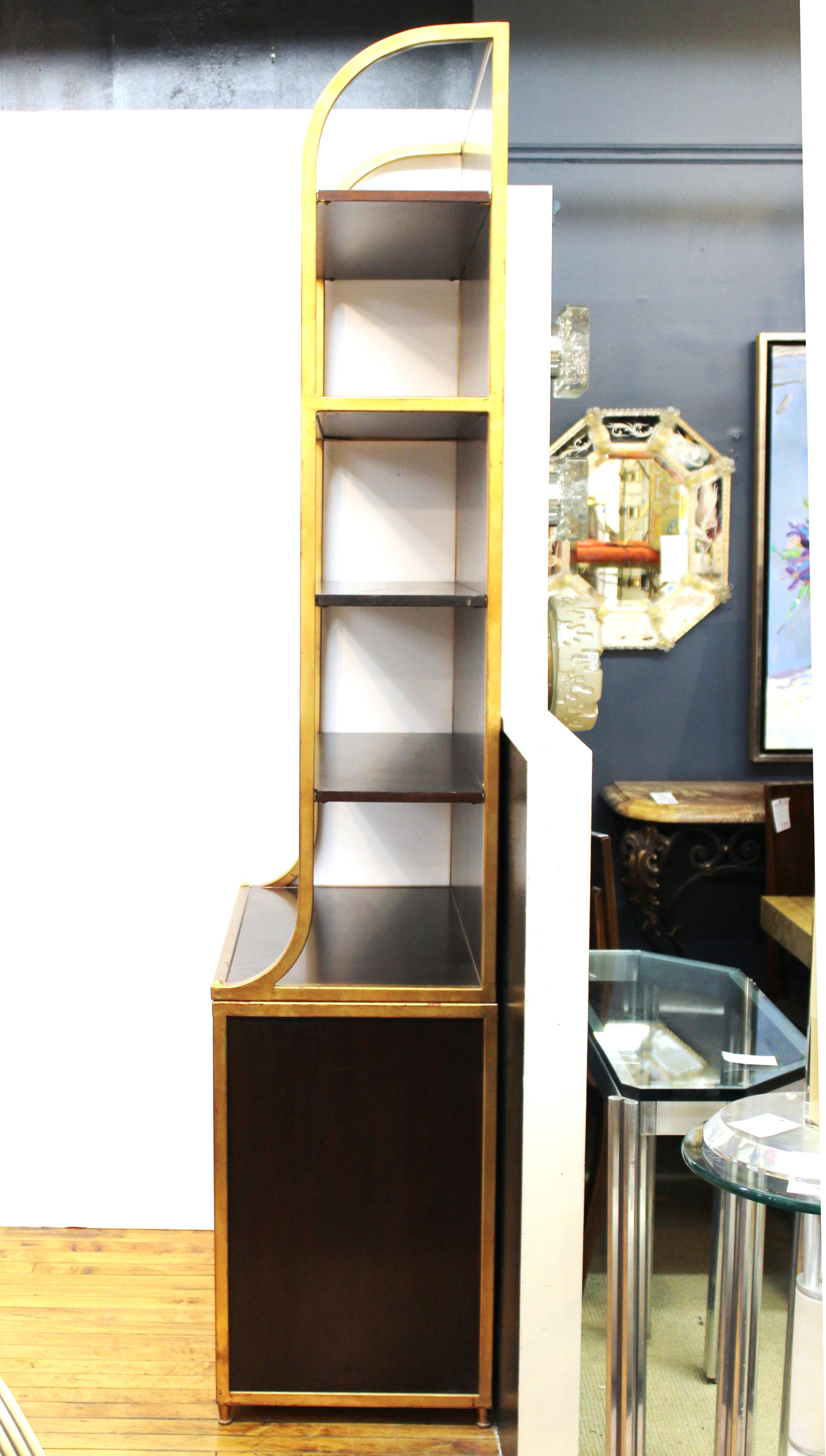 American Drexel Heritage Art Deco Style Mahogany Étagère with Open Shelves