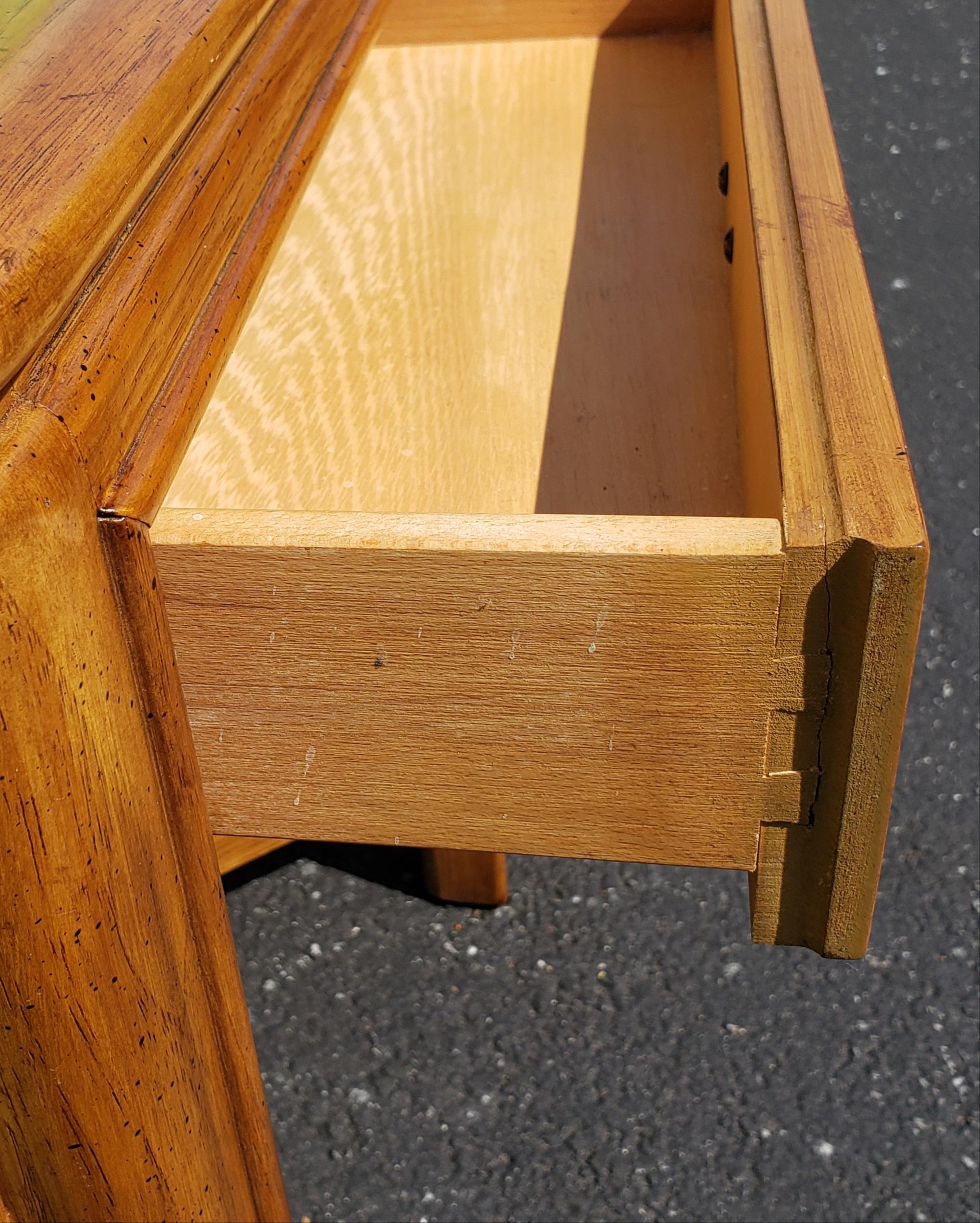 American Drexel Heritage Campaign Style Side Tables, Circa 1970s, a Pair