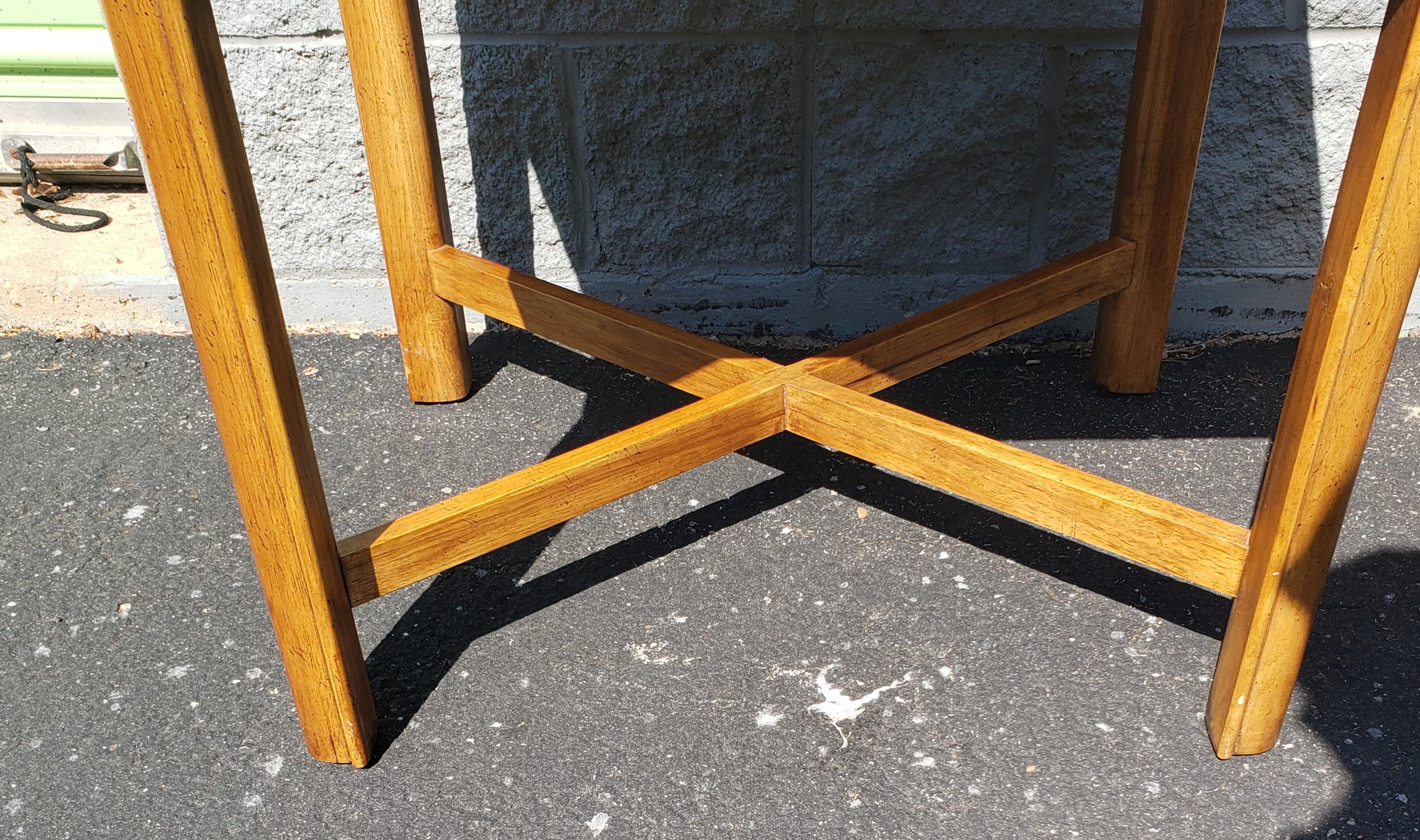 20th Century Drexel Heritage Campaign Style Side Tables, Circa 1970s, a Pair For Sale
