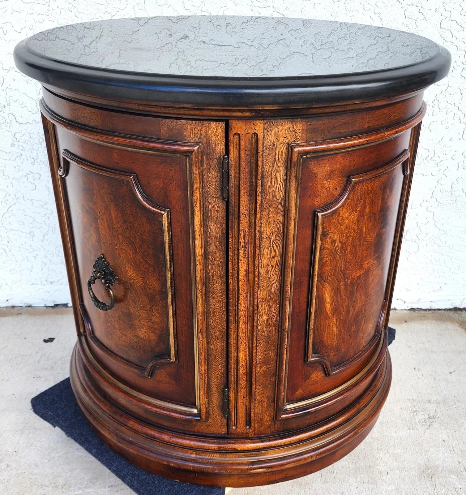 Drexel Heritage Casa Vida Side Center Drum Table For Sale 6