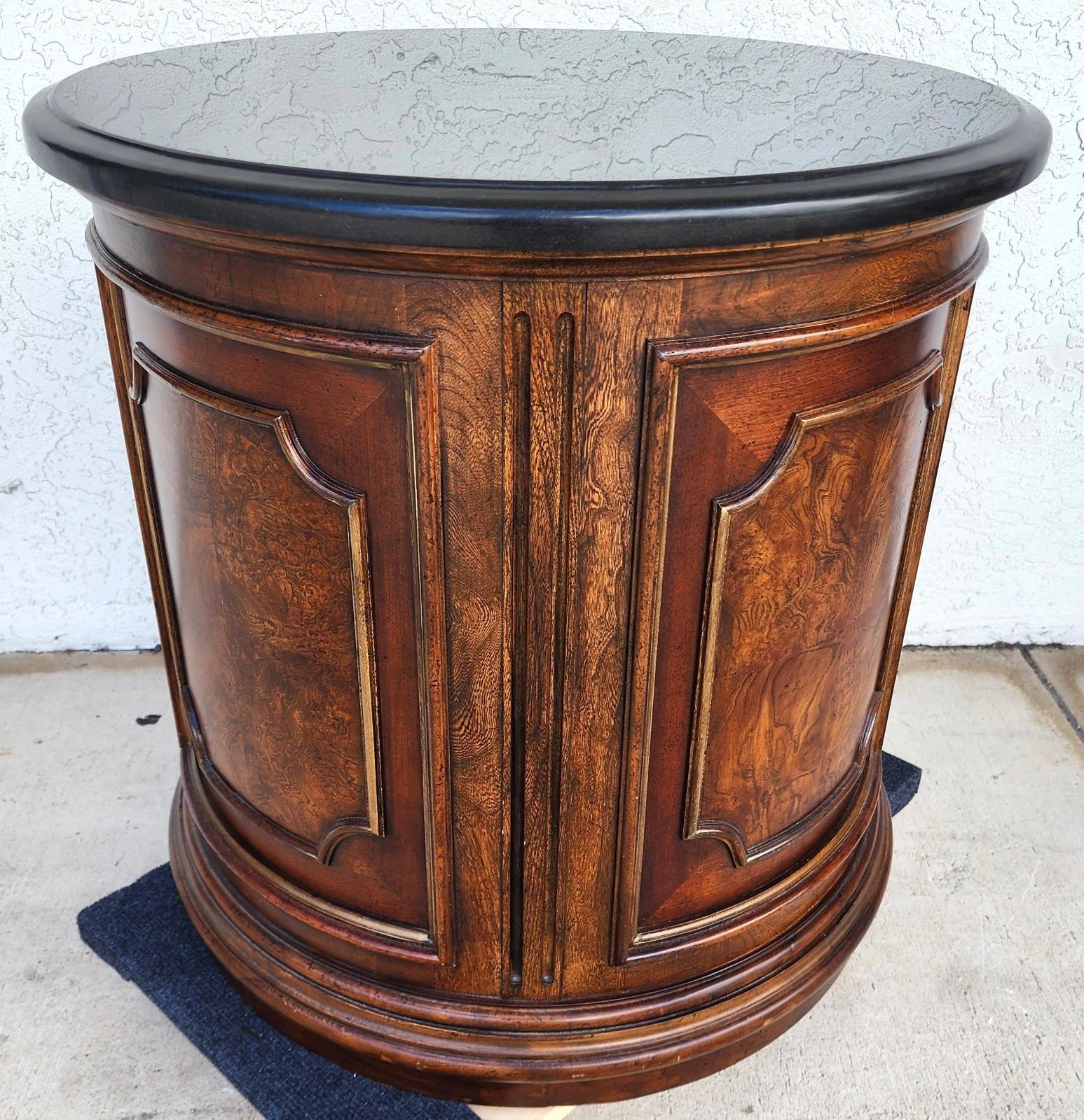 Drexel Heritage Casa Vida Side Center Drum Table For Sale 2