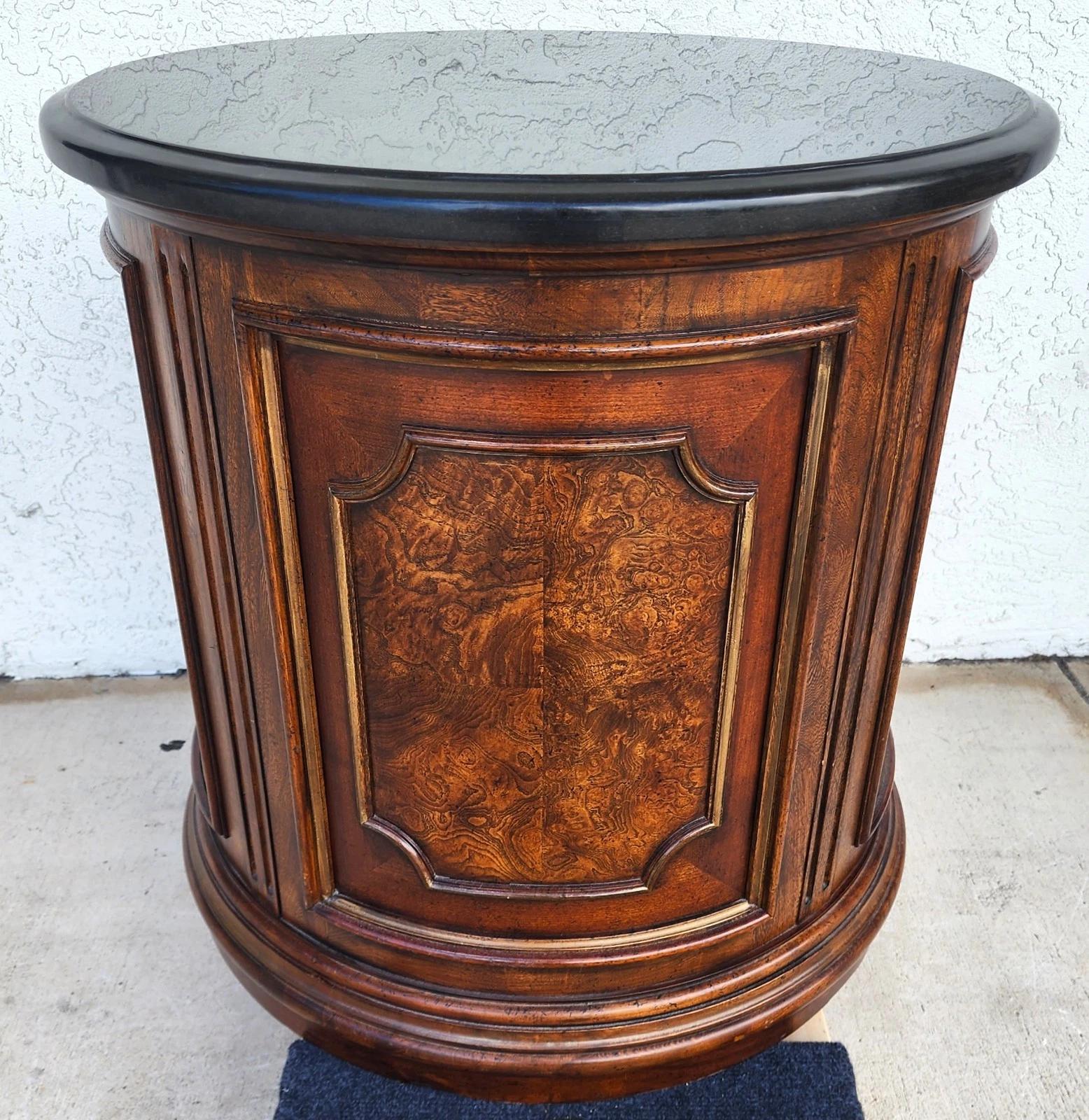 Drexel Heritage Casa Vida Side Center Drum Table For Sale 3