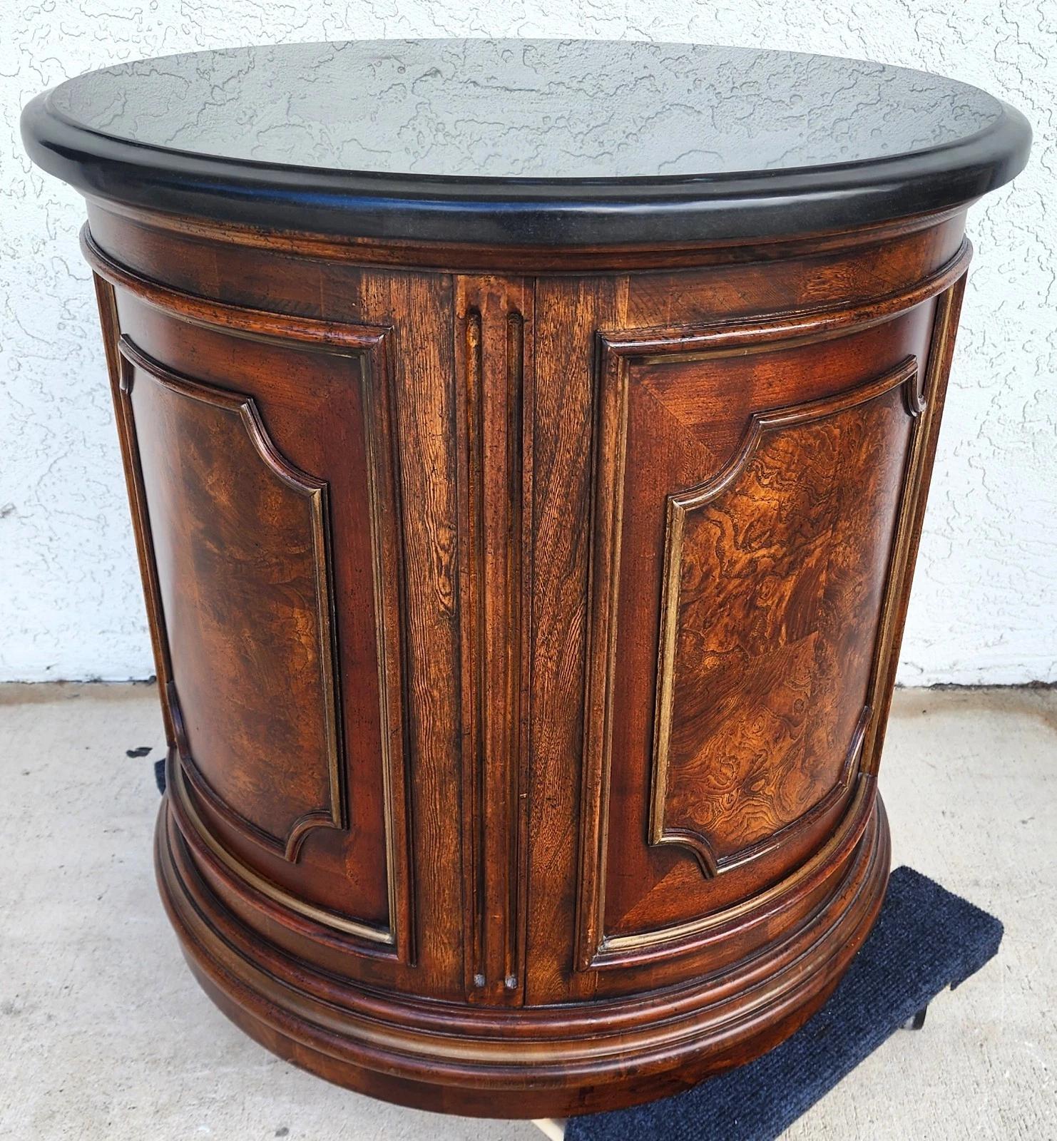 Drexel Heritage Casa Vida Side Center Drum Table For Sale 4