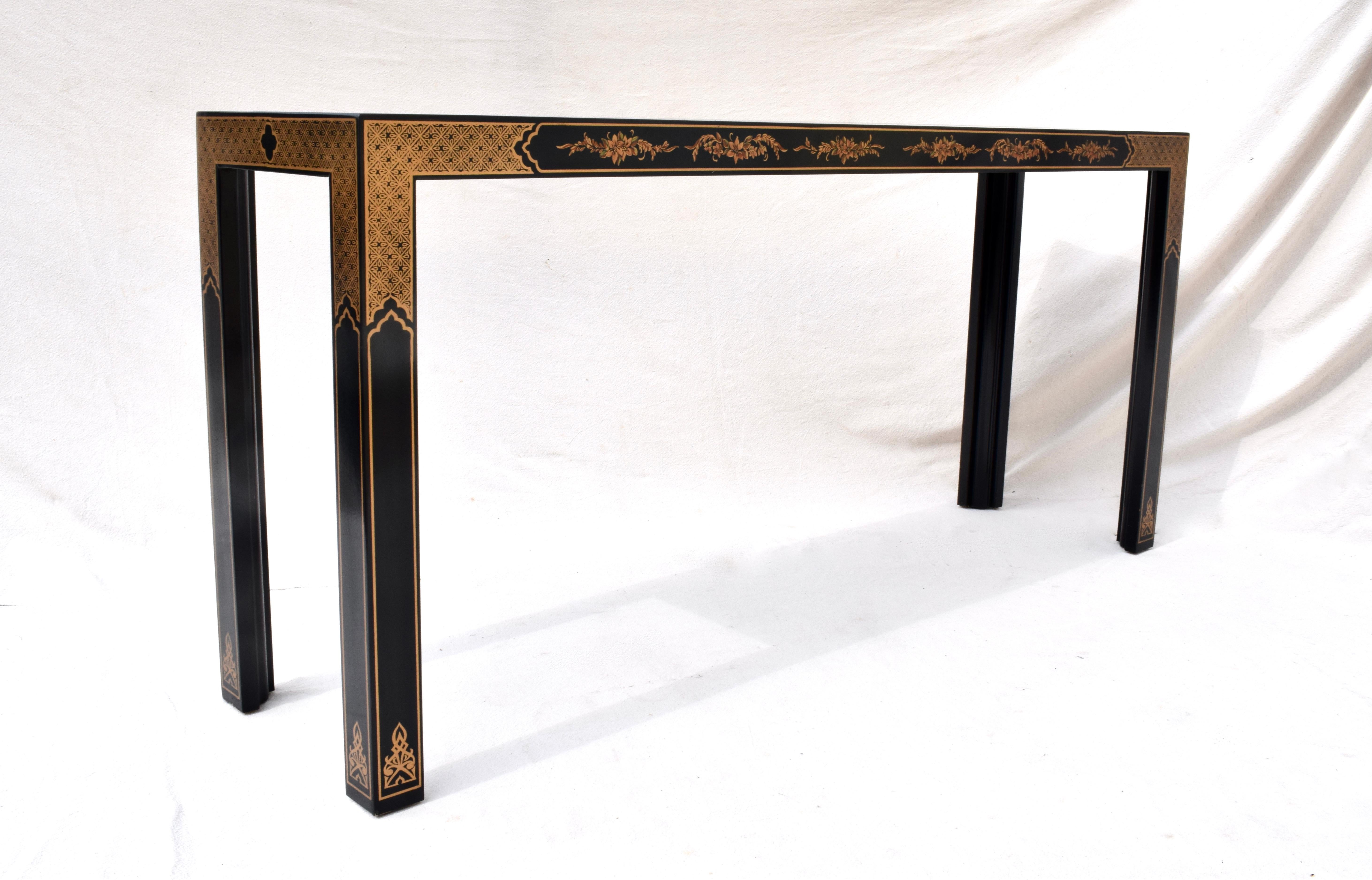Drexel Heritage Chinoiserie Parsons Console Tables 1