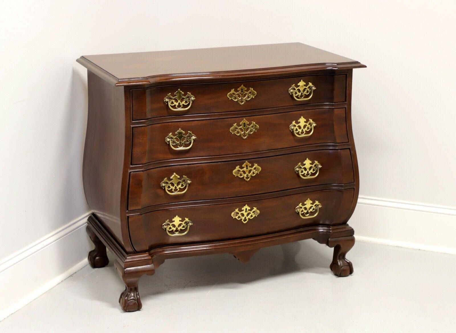 DREXEL HERITAGE Chippendale Bombe Bachelor Chest with Ball in Claw Feet 4