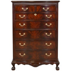 Drexel Heritage Chippendale Flame Mahogany Highboy Dresser